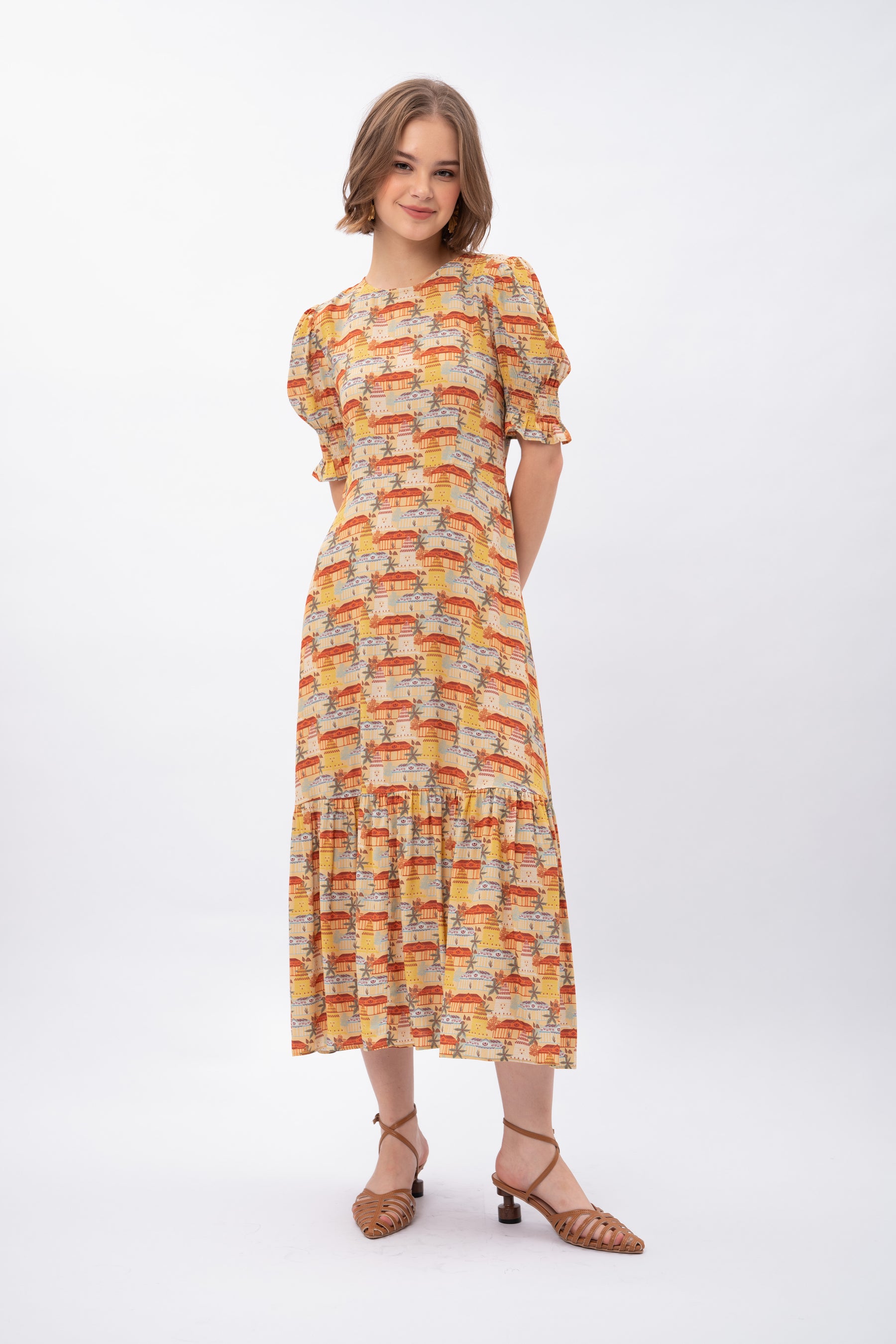 NEELA Dress in Puri Gold