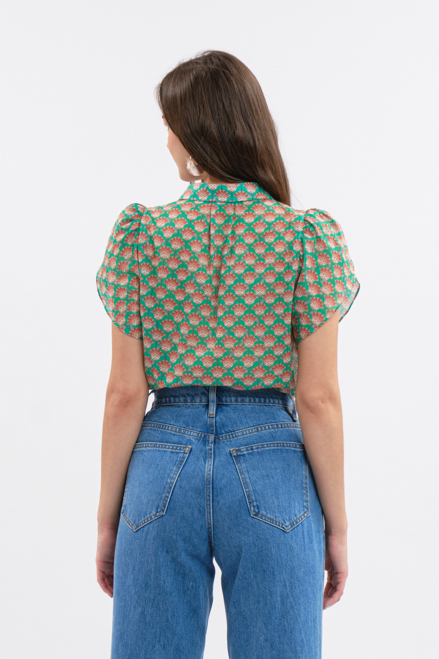 NIKA Top in Turquoise Saloko