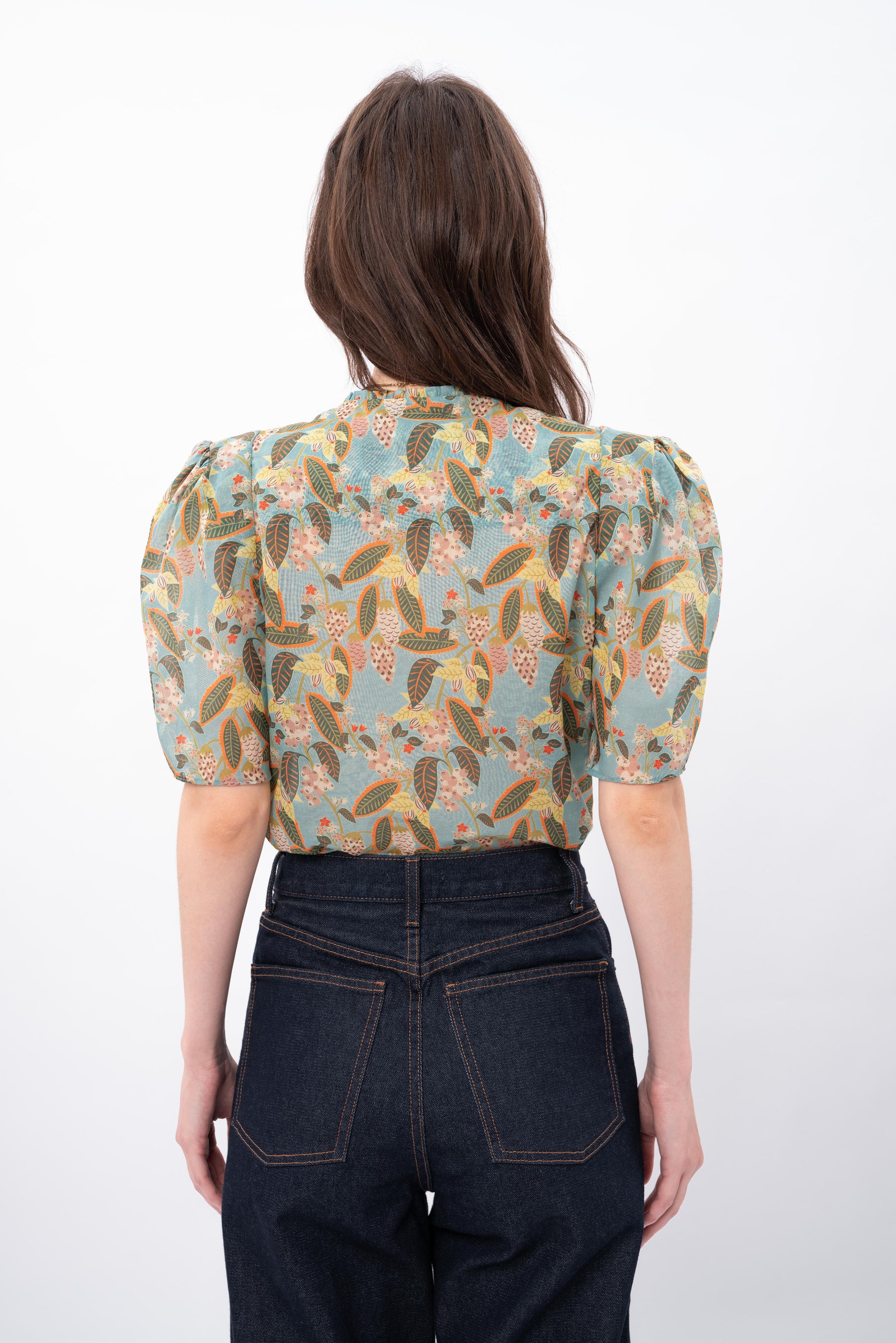 NORA Top in Gudeg Blue