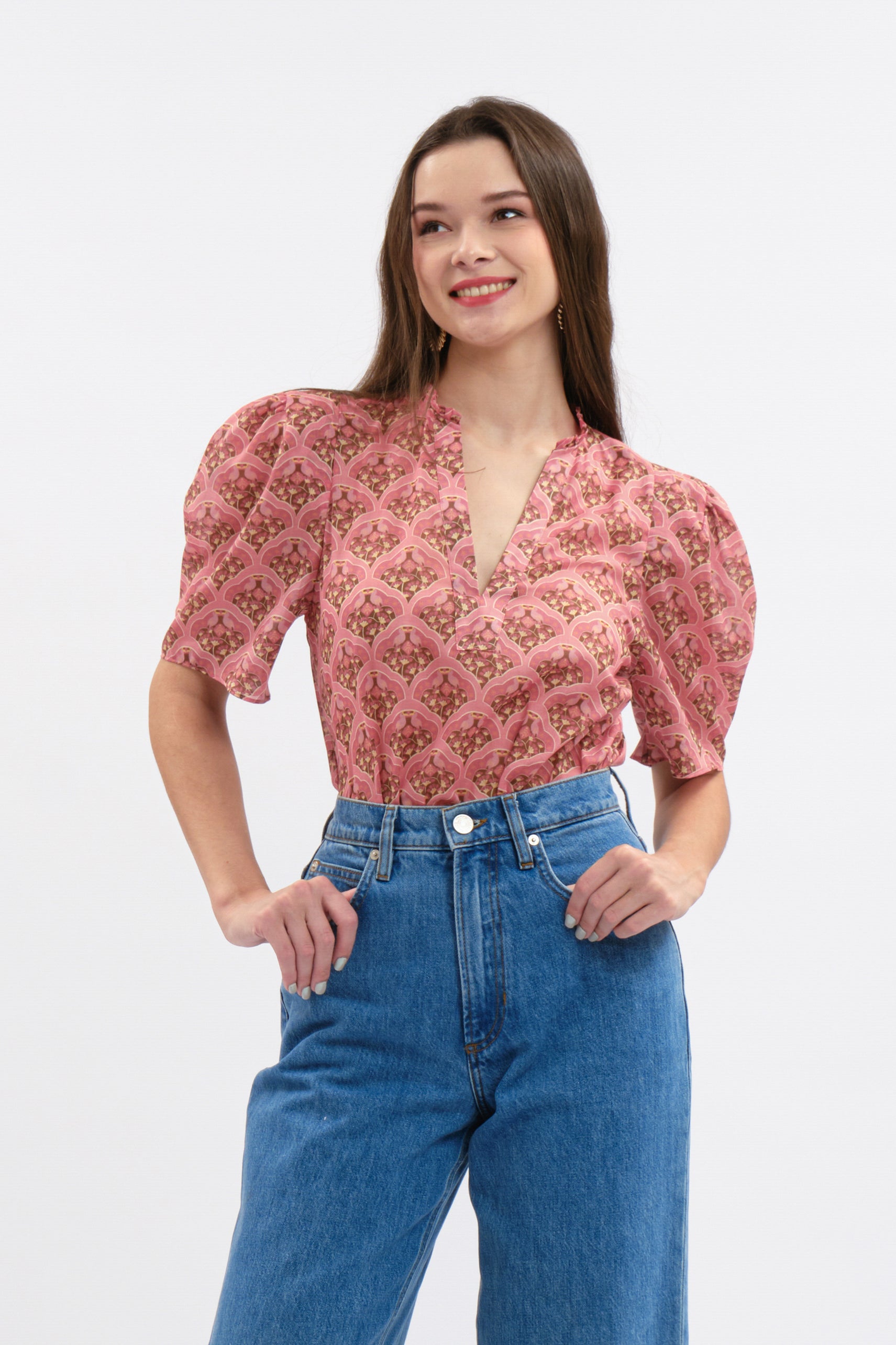 NORA Top in Pink Kubah