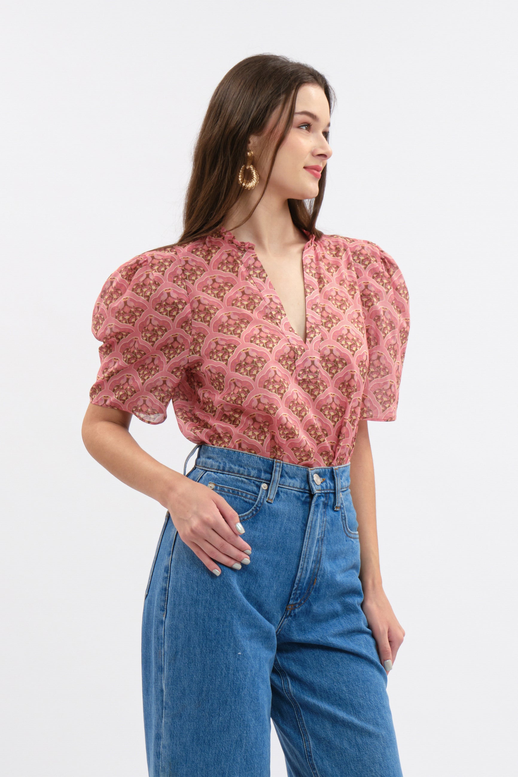 NORA Top in Pink Kubah