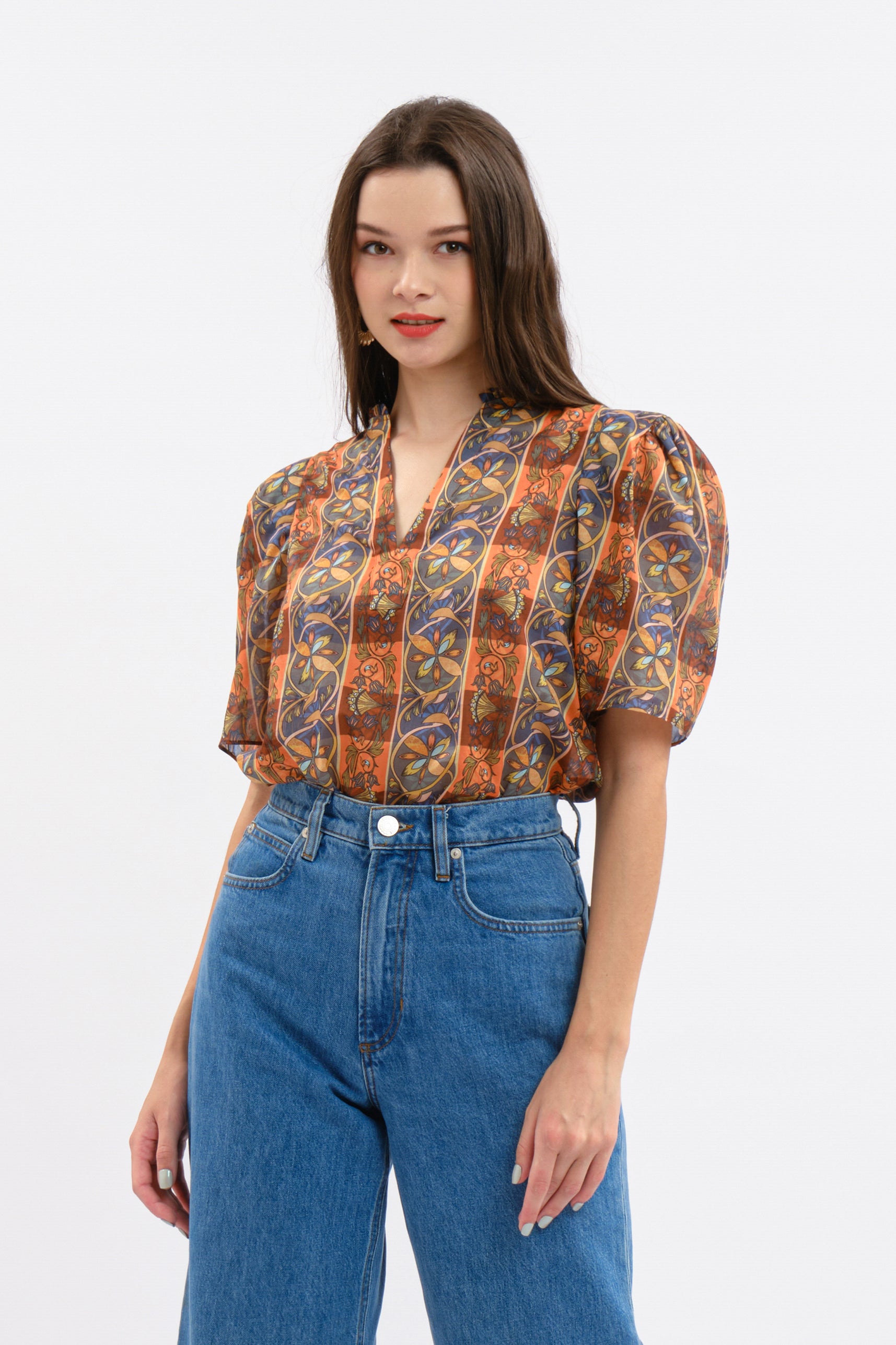 NORA Top in Orange Lipa