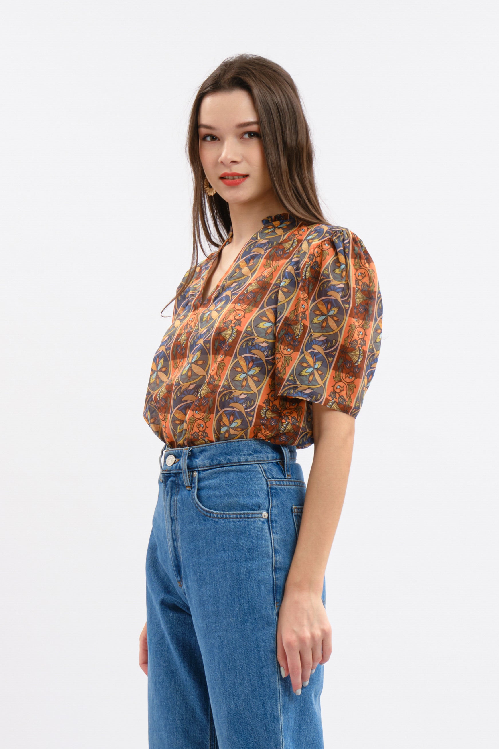 NORA Top in Orange Lipa