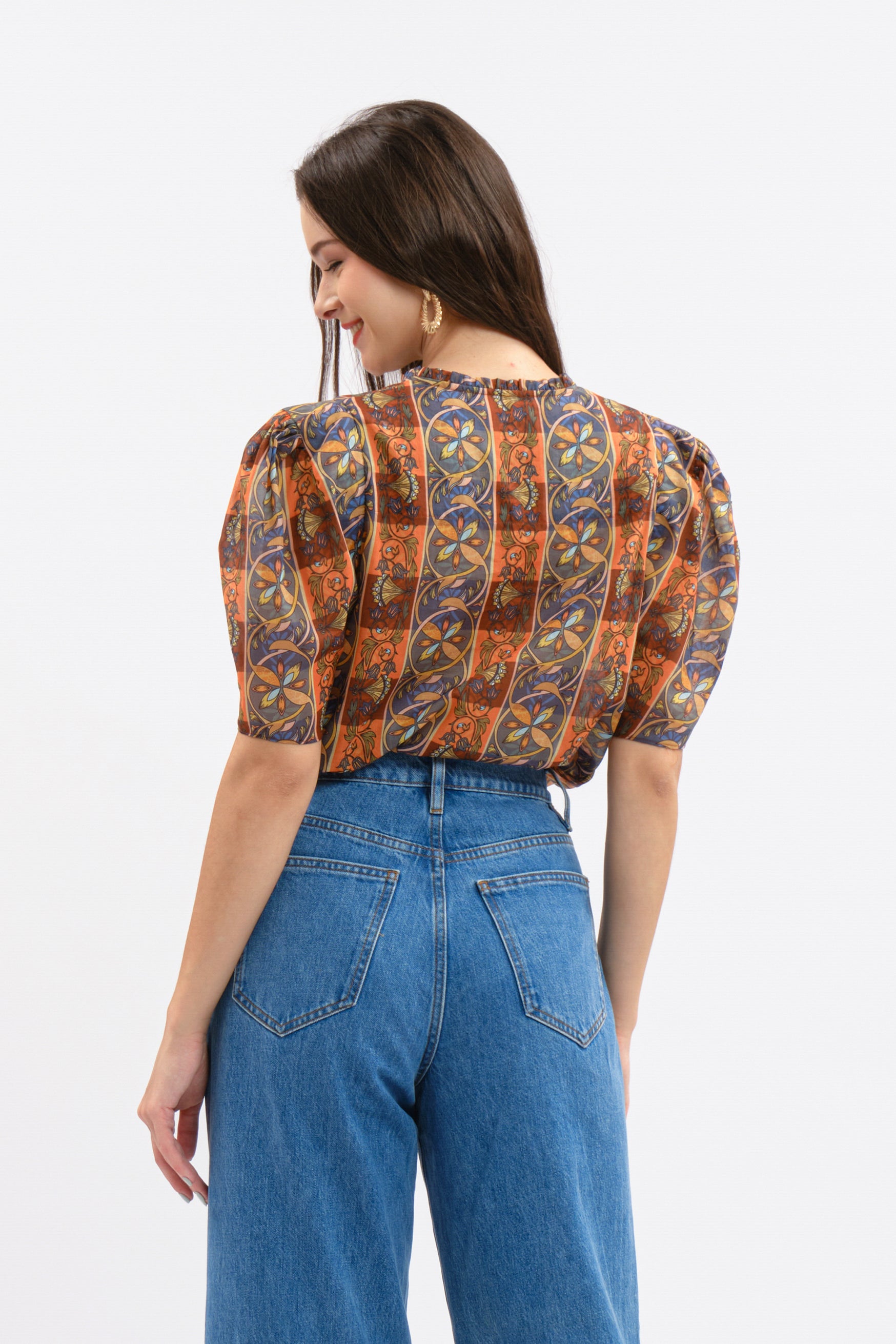 NORA Top in Orange Lipa