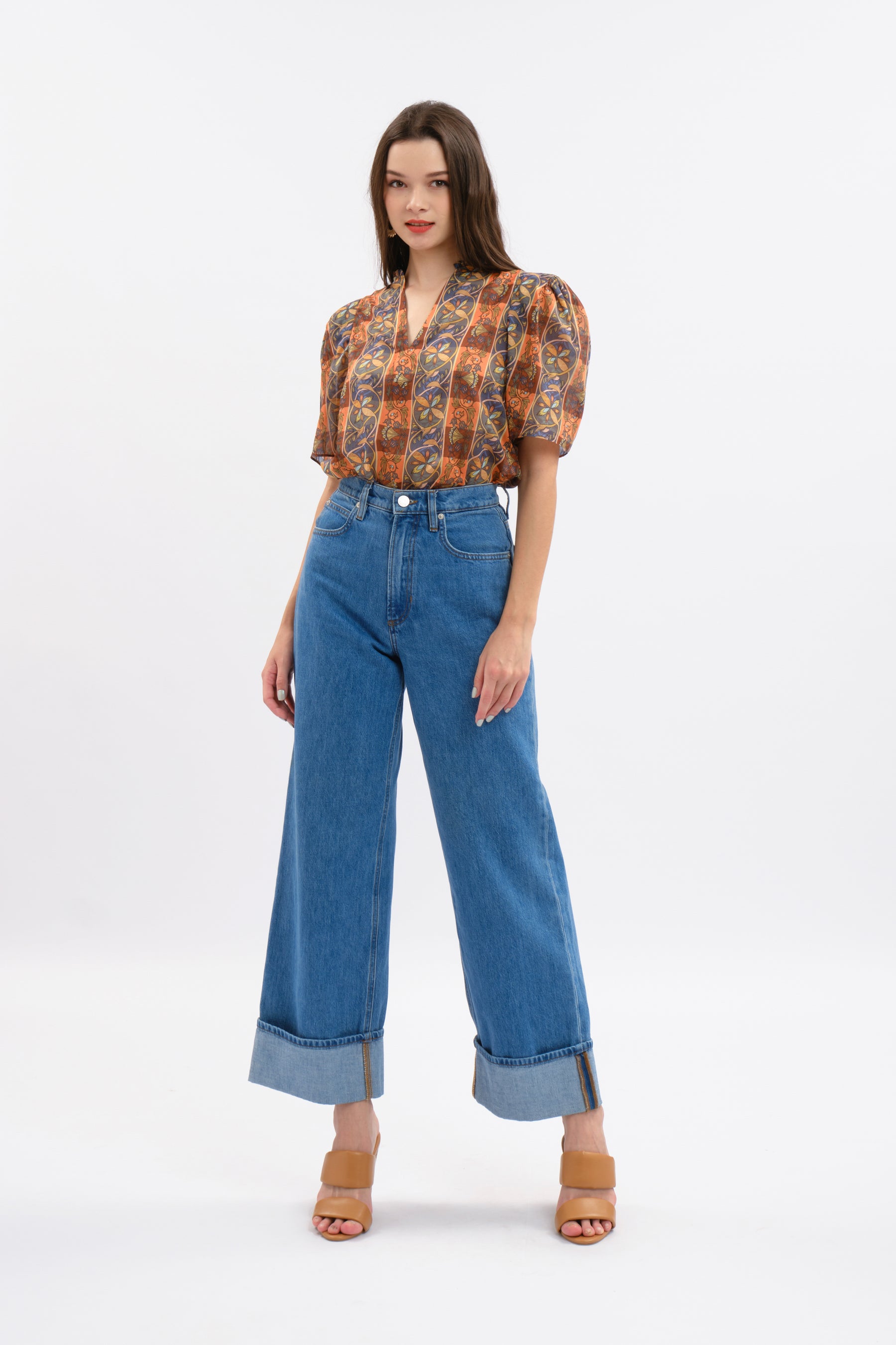 NORA Top in Orange Lipa