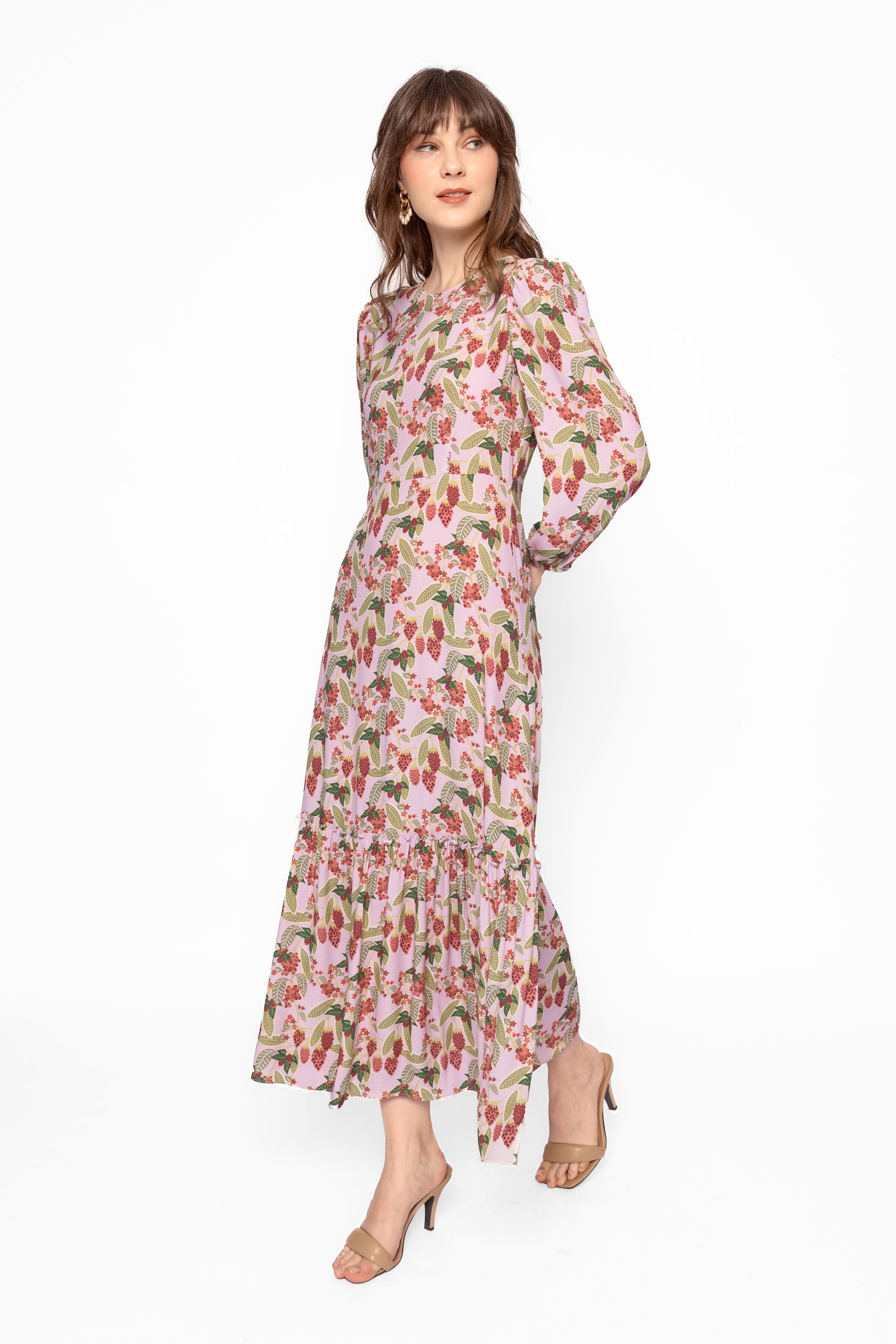 NUALA Dress in Pink Gudeg