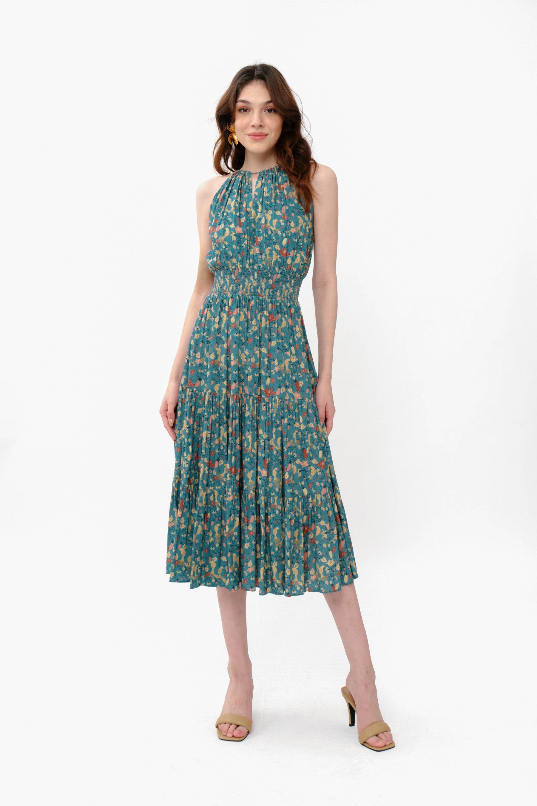 ODETTE Dress in Blue Terong