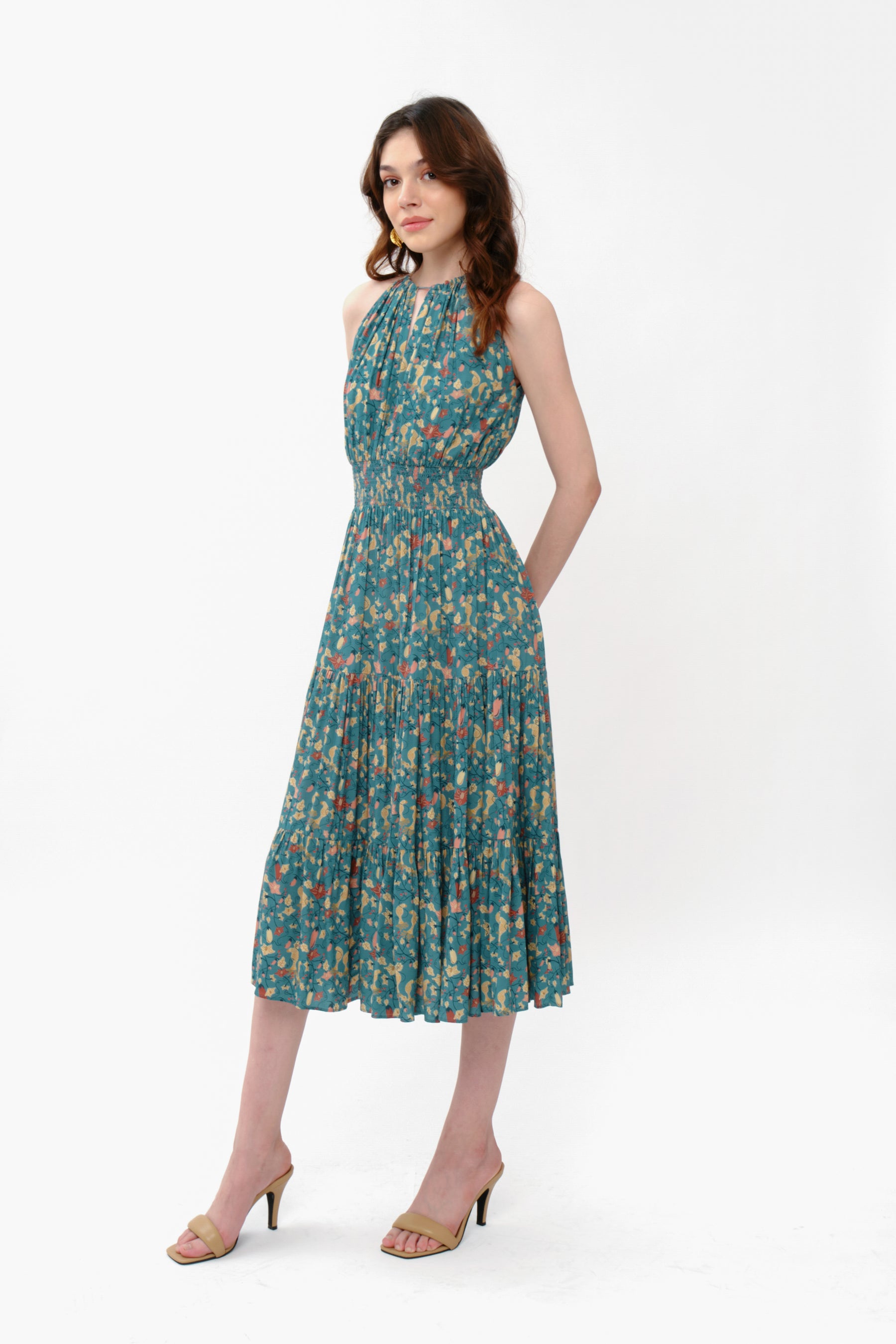 ODETTE Dress in Blue Terong