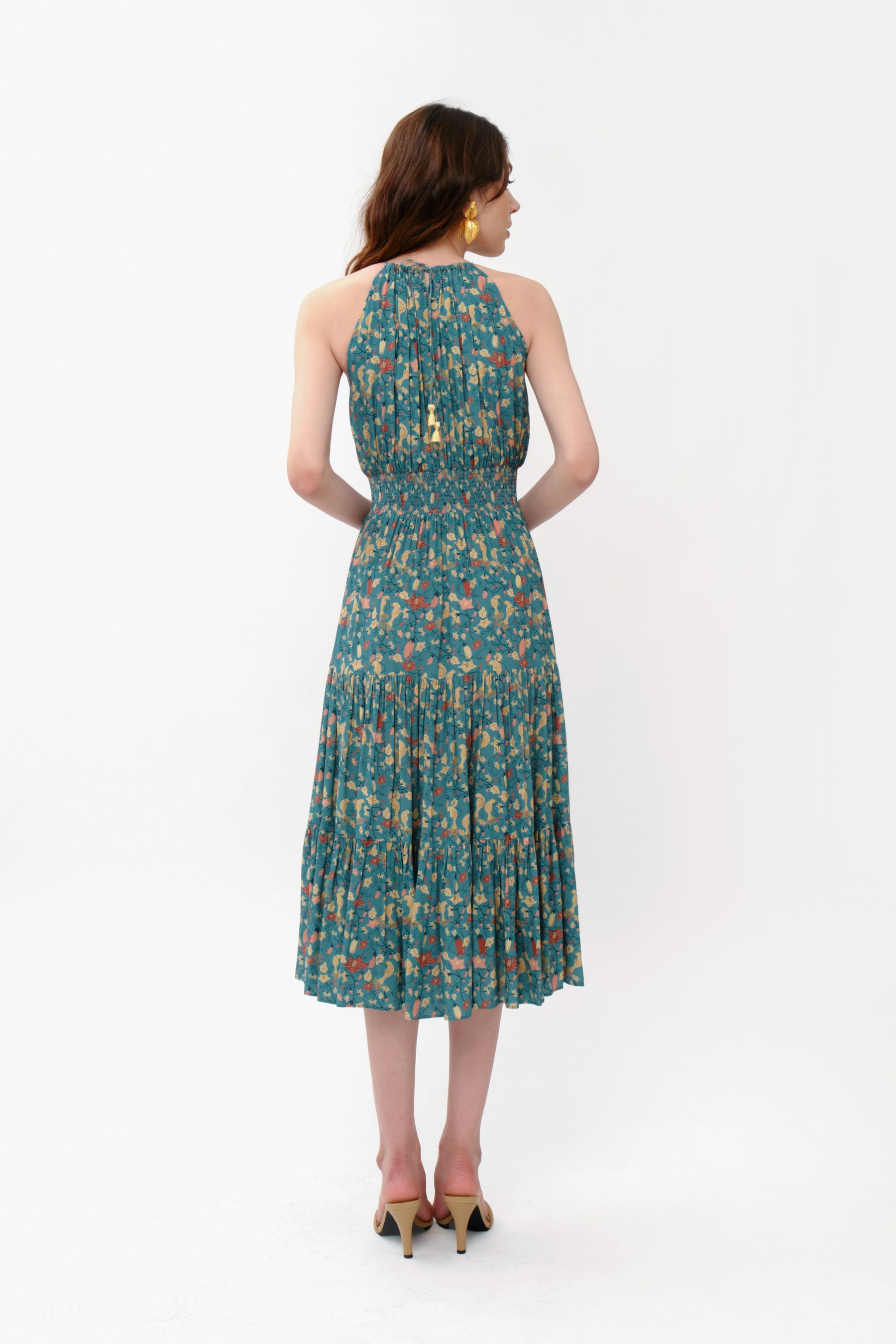 ODETTE Dress in Blue Terong