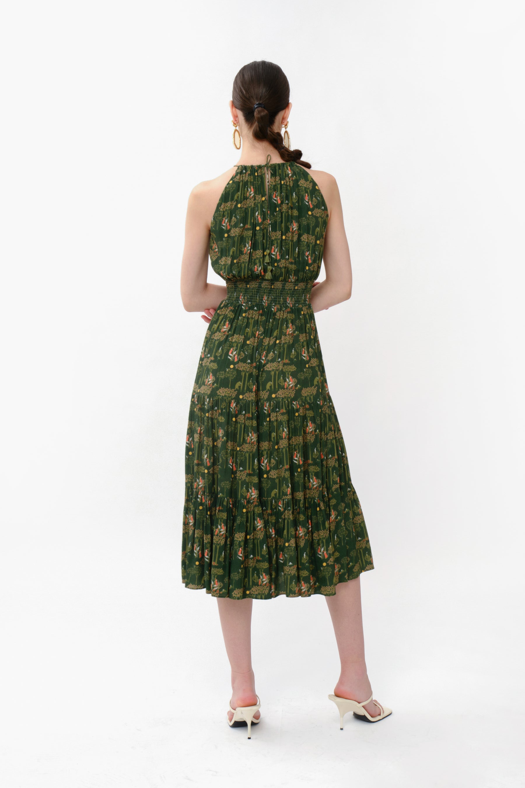ODETTE Dress in Green Forest