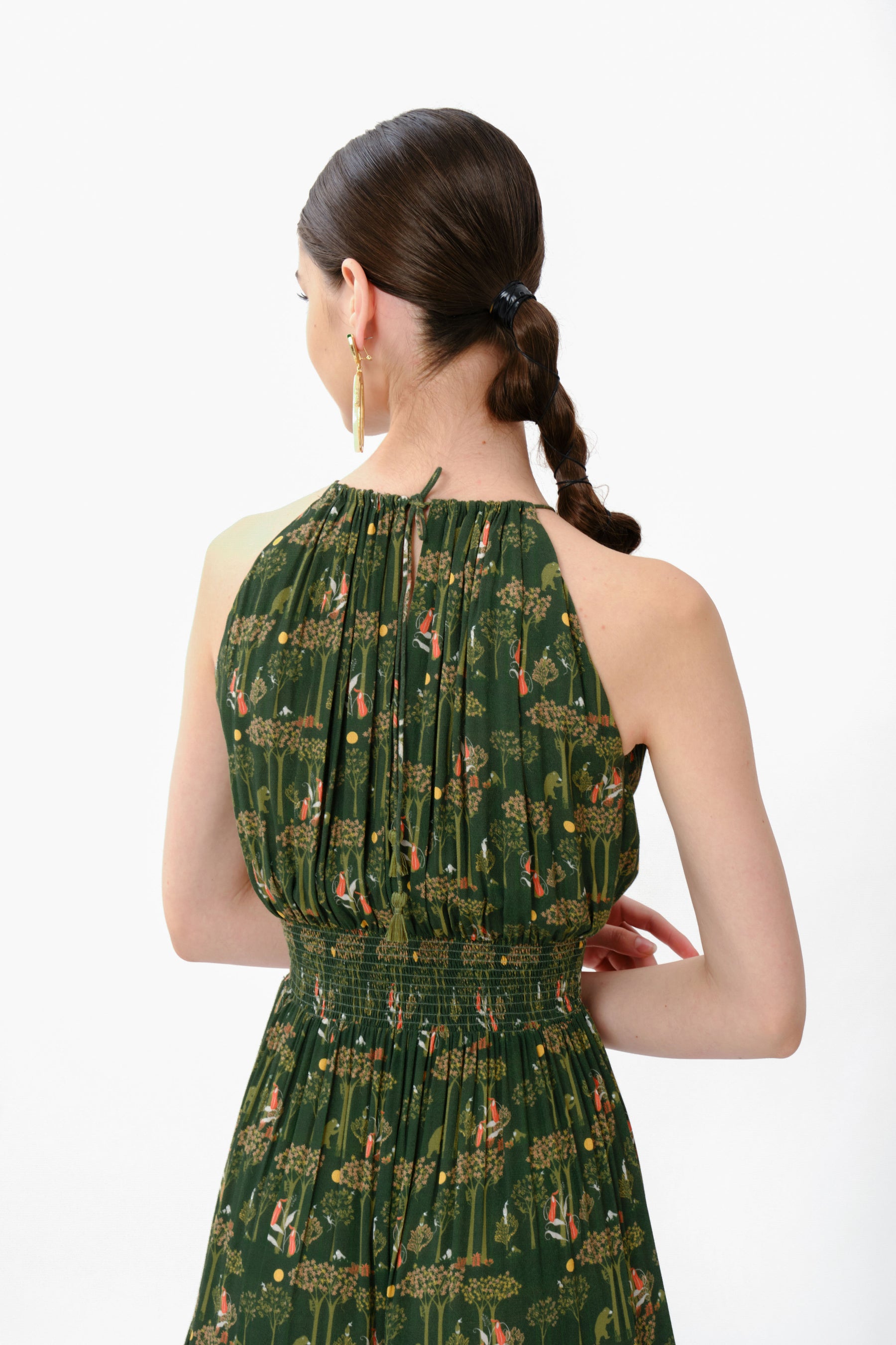 ODETTE Dress in Green Forest