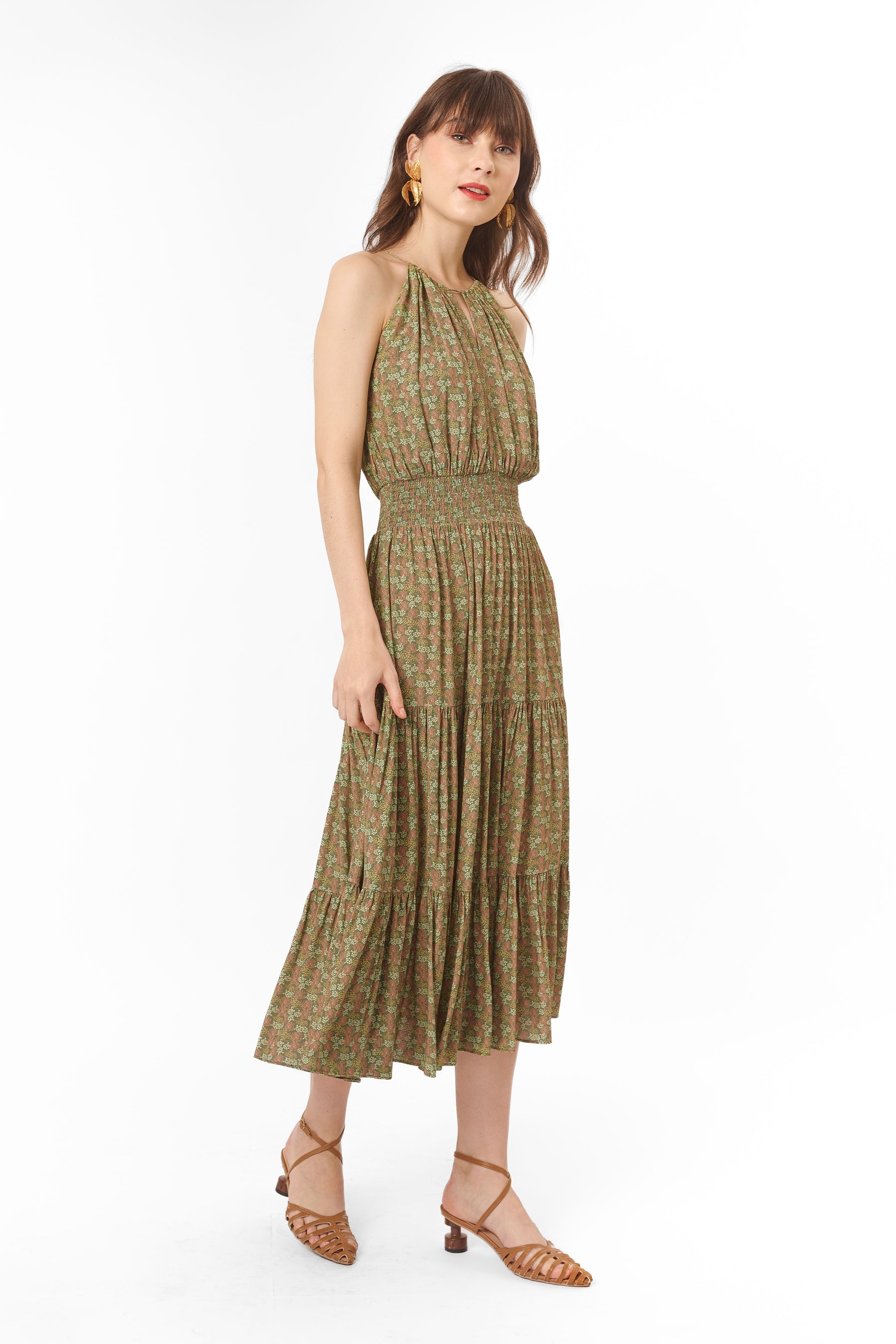 ODETTE Dress in Kilau Green