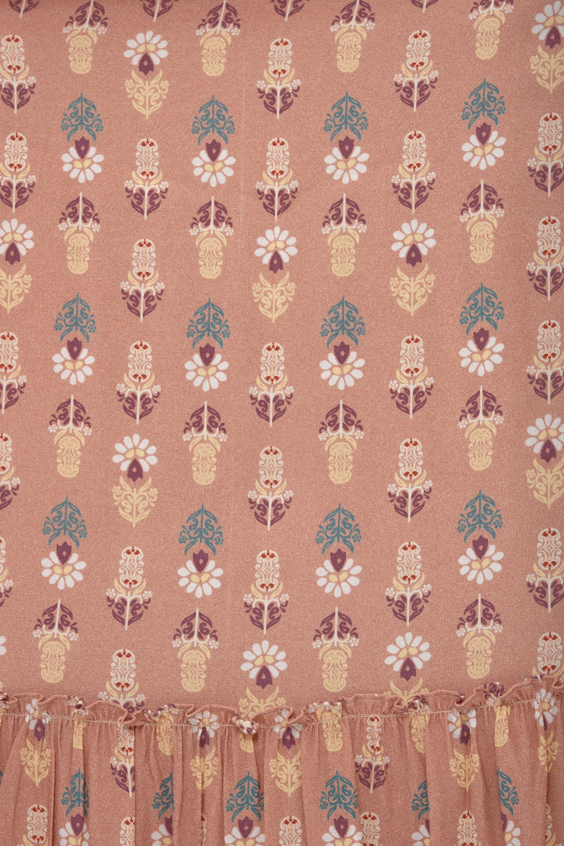 HAZEL Dress in Peach Tribal