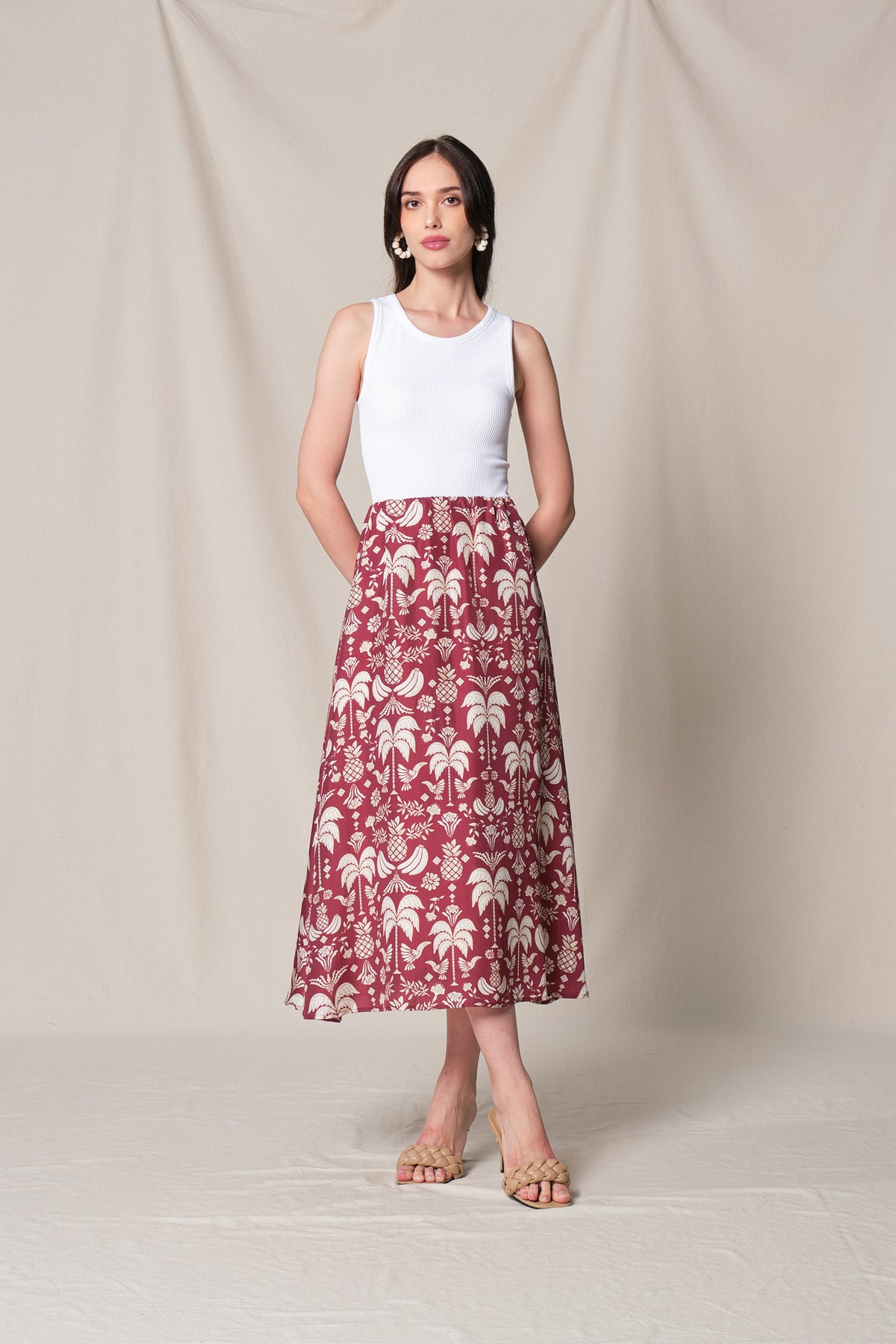 PIPPA Skirt in Red Colada