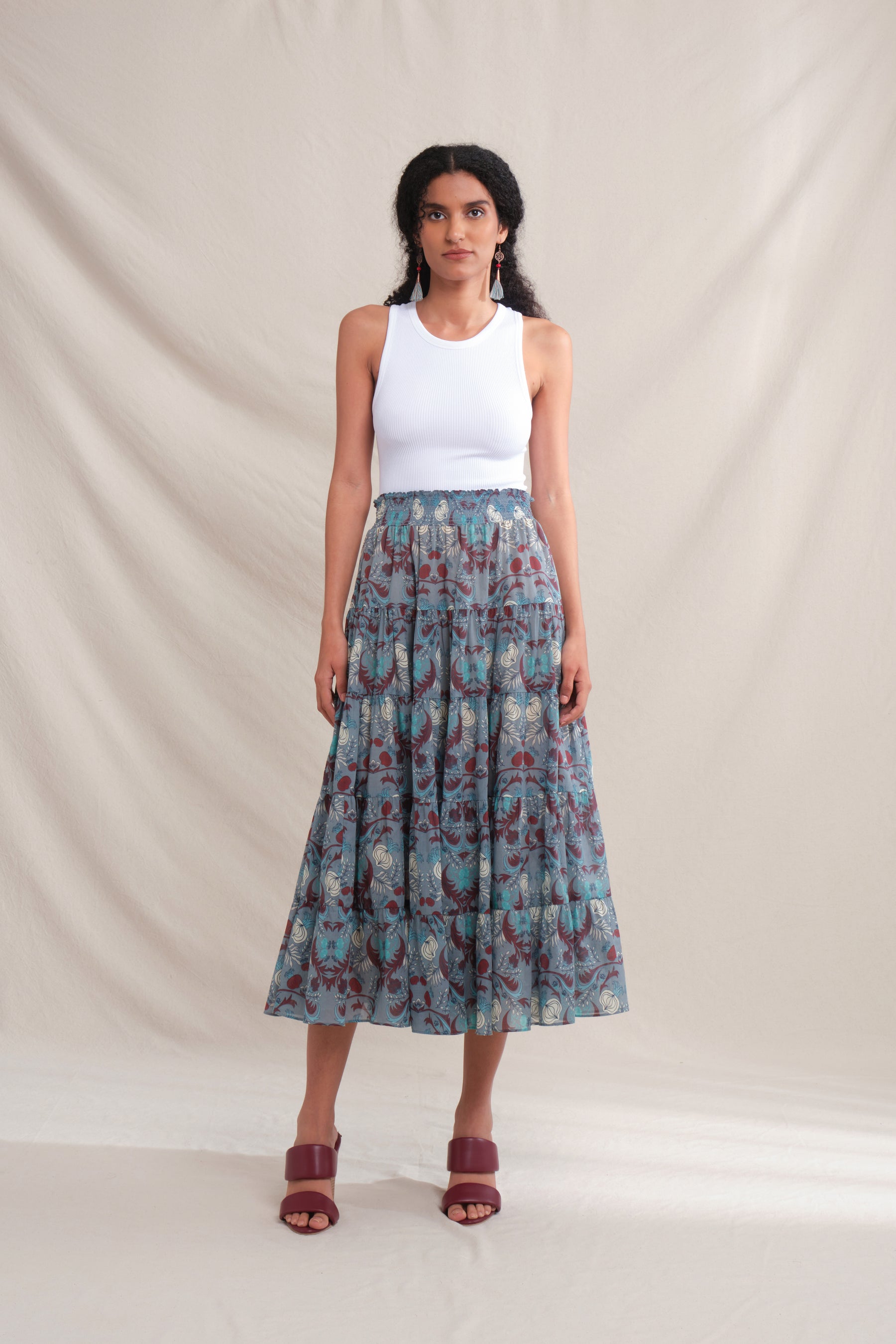 POPPY Skirt in Gray Delima