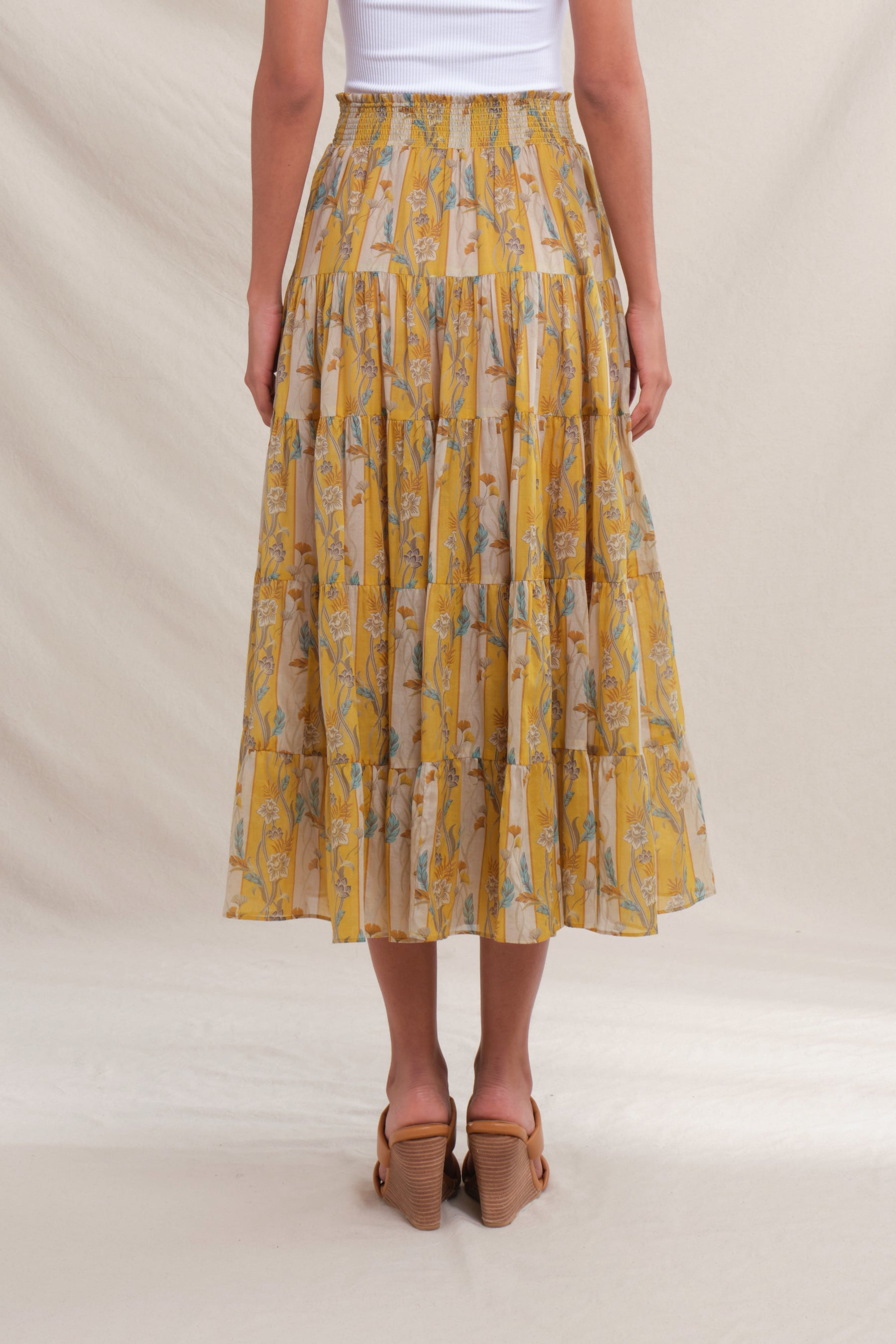 POPPY Skirt in Yellow Jalapa