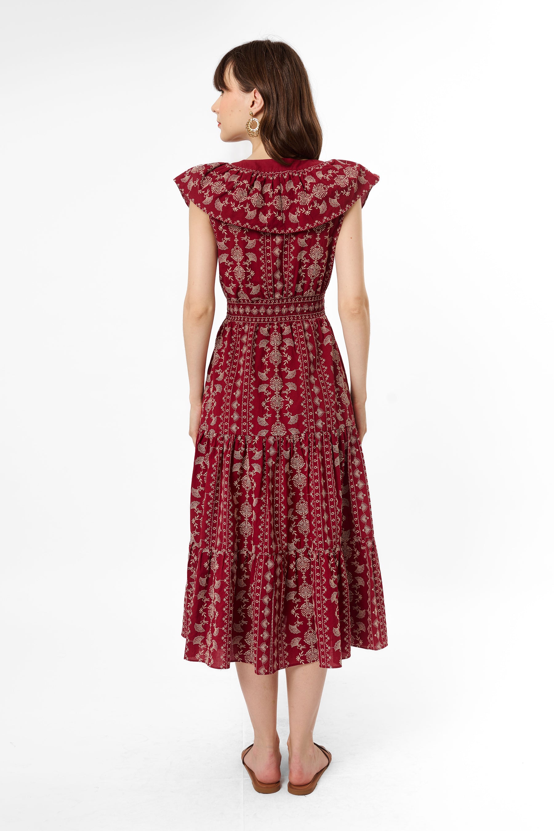 QUINTA Dress in Cengkeh Maroon