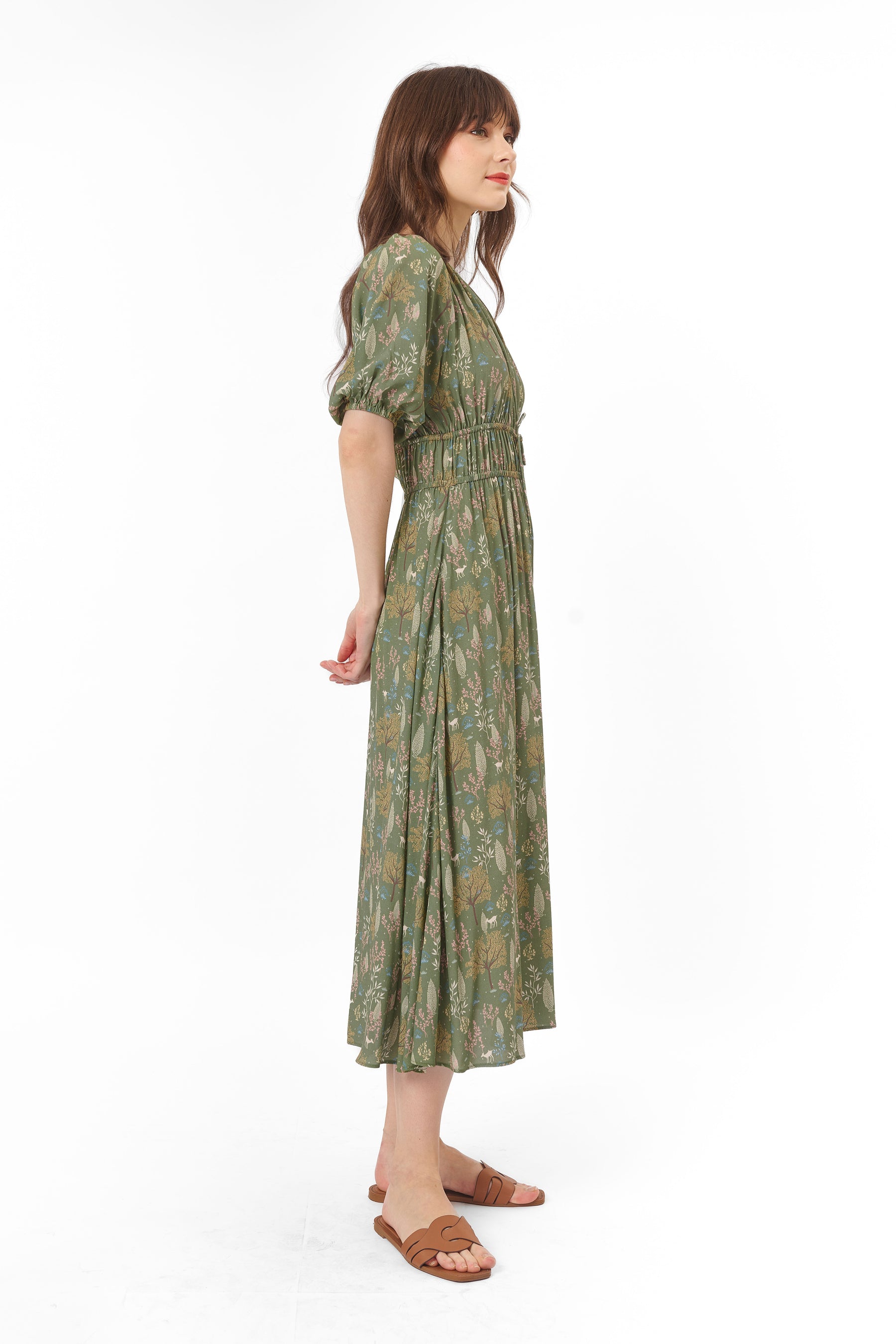 RANCA Dress in Taman Green