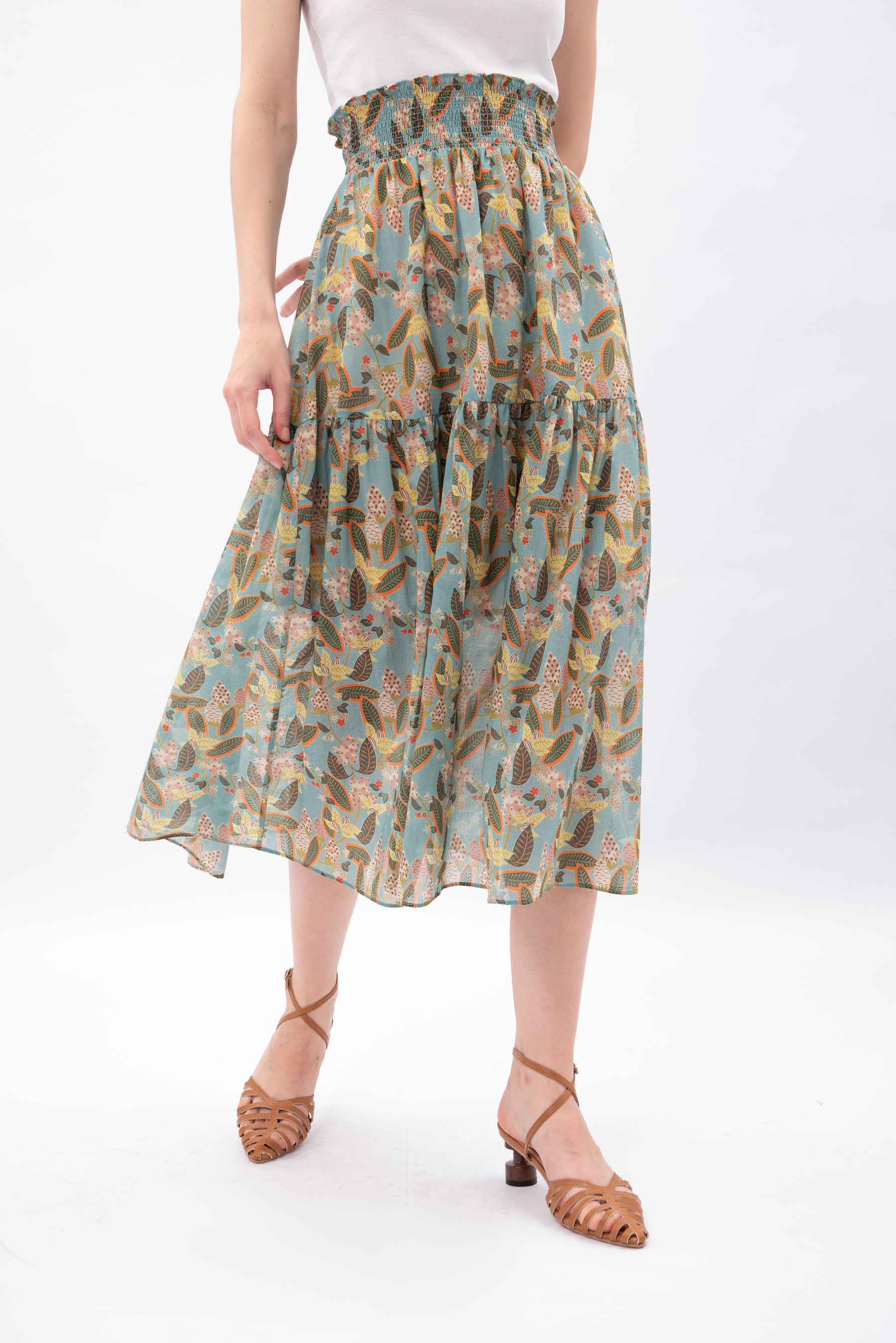 RIONA Skirt in Gudeg Blue