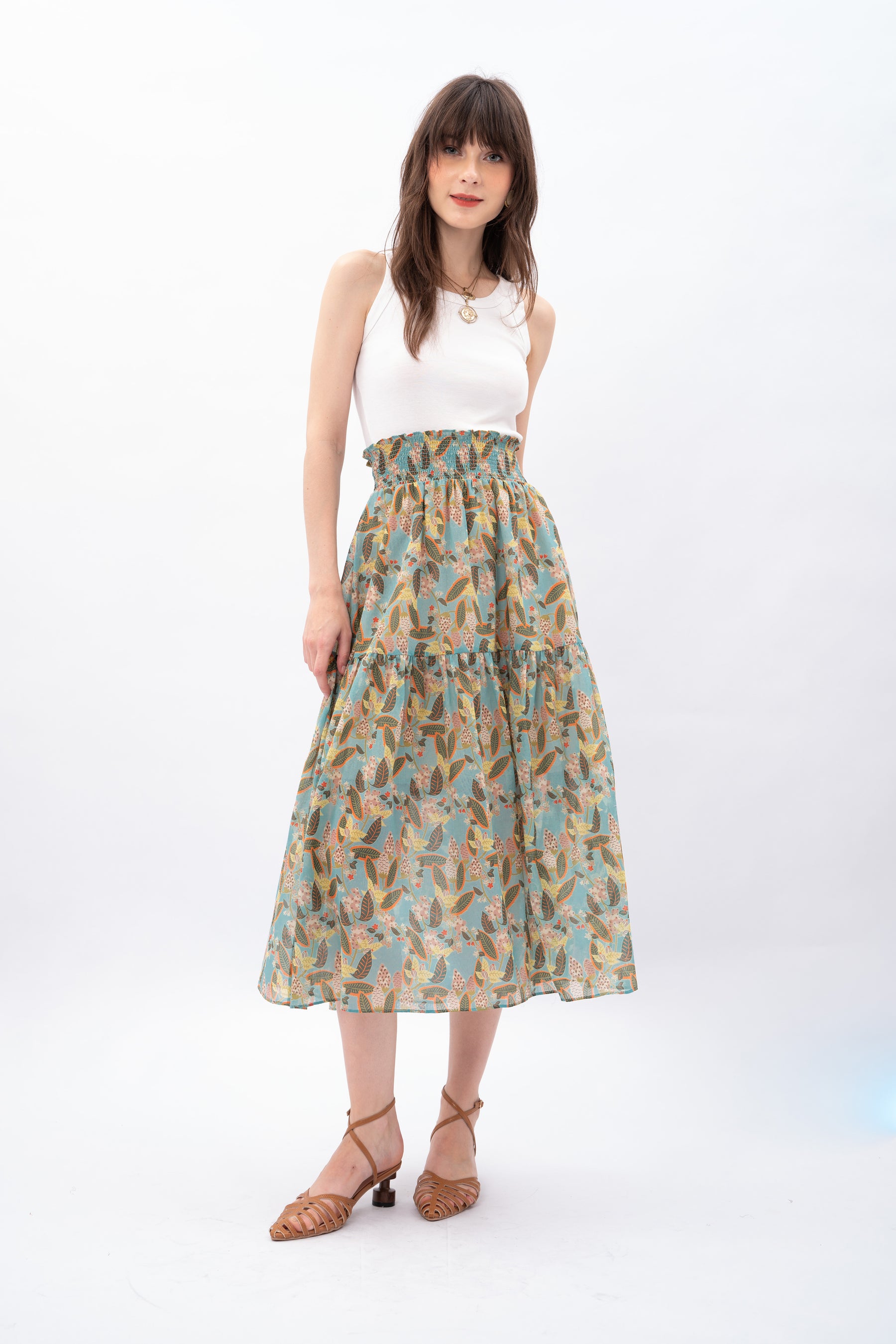RIONA Skirt in Gudeg Blue