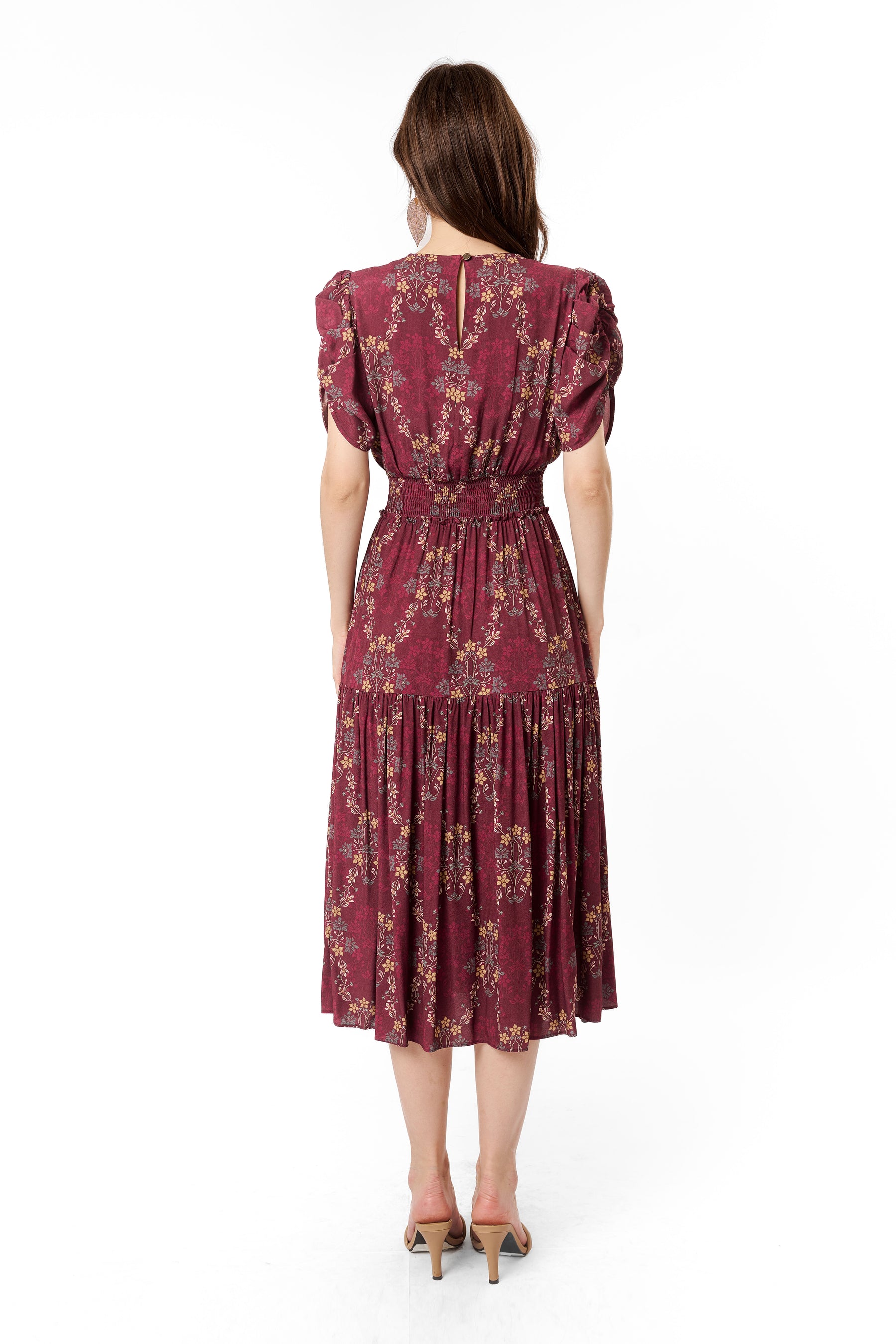 RUBY Dress in Sulur Maroon