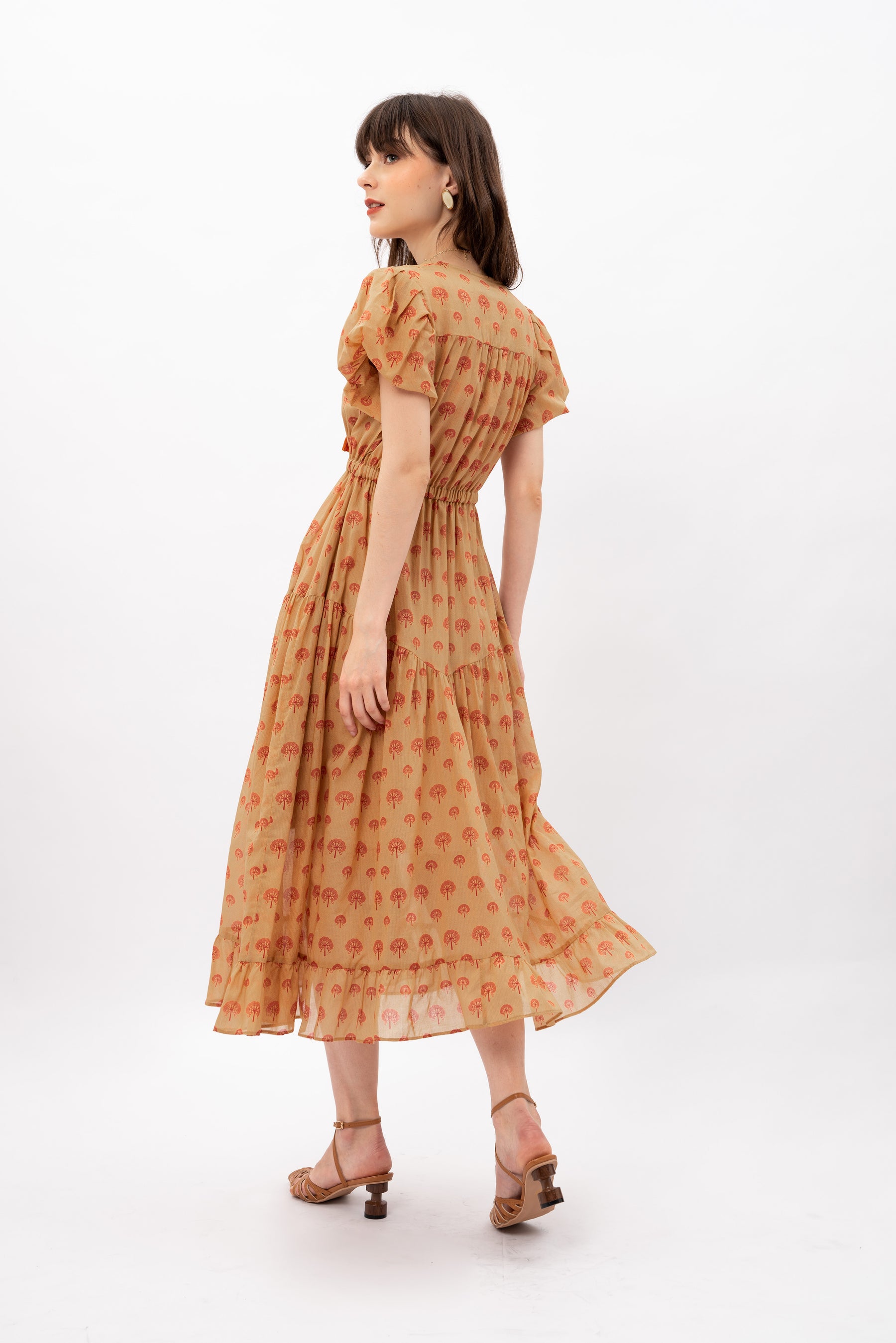 RUMI Dress in Banyan Gold