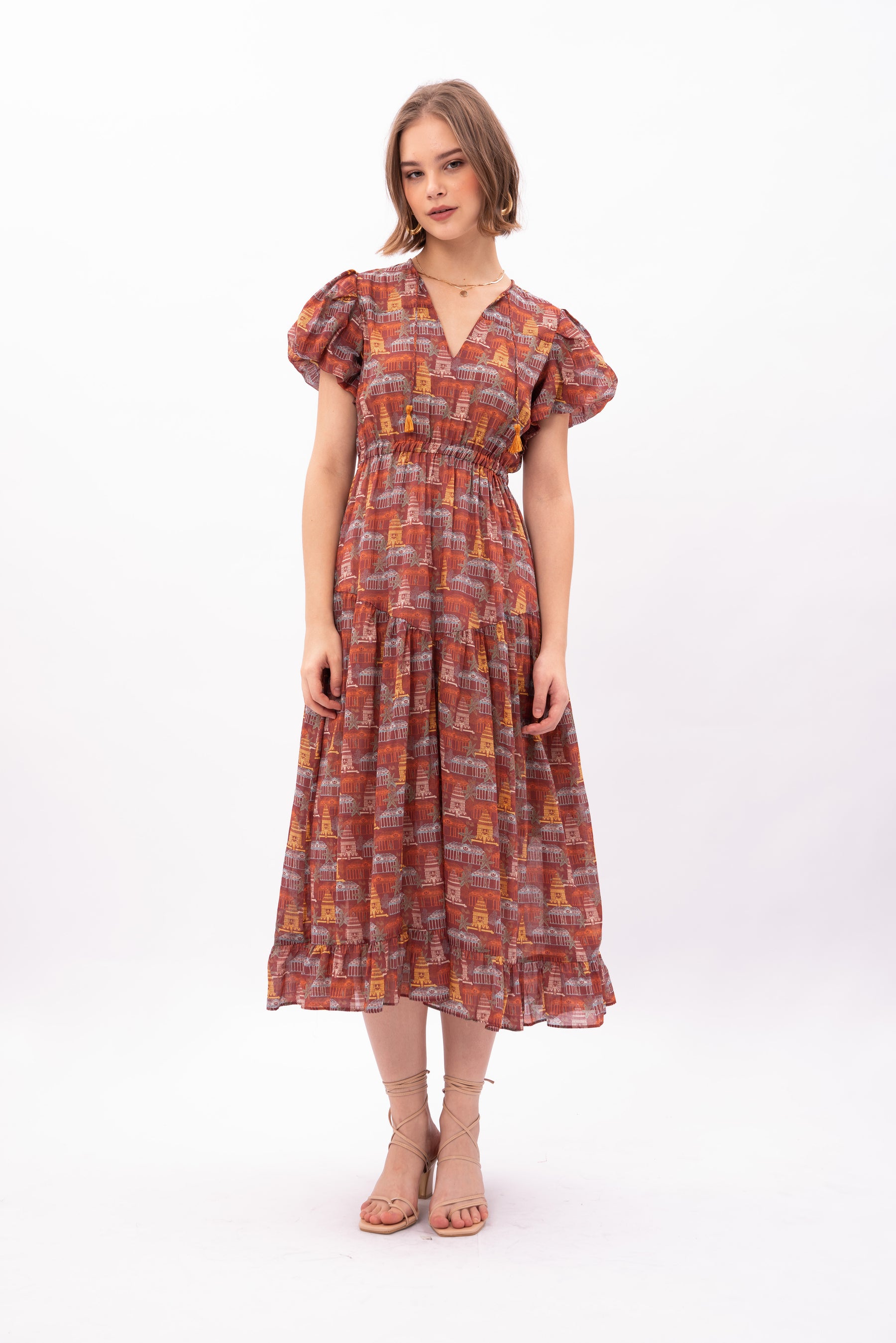 RUMI Dress in Puri Red