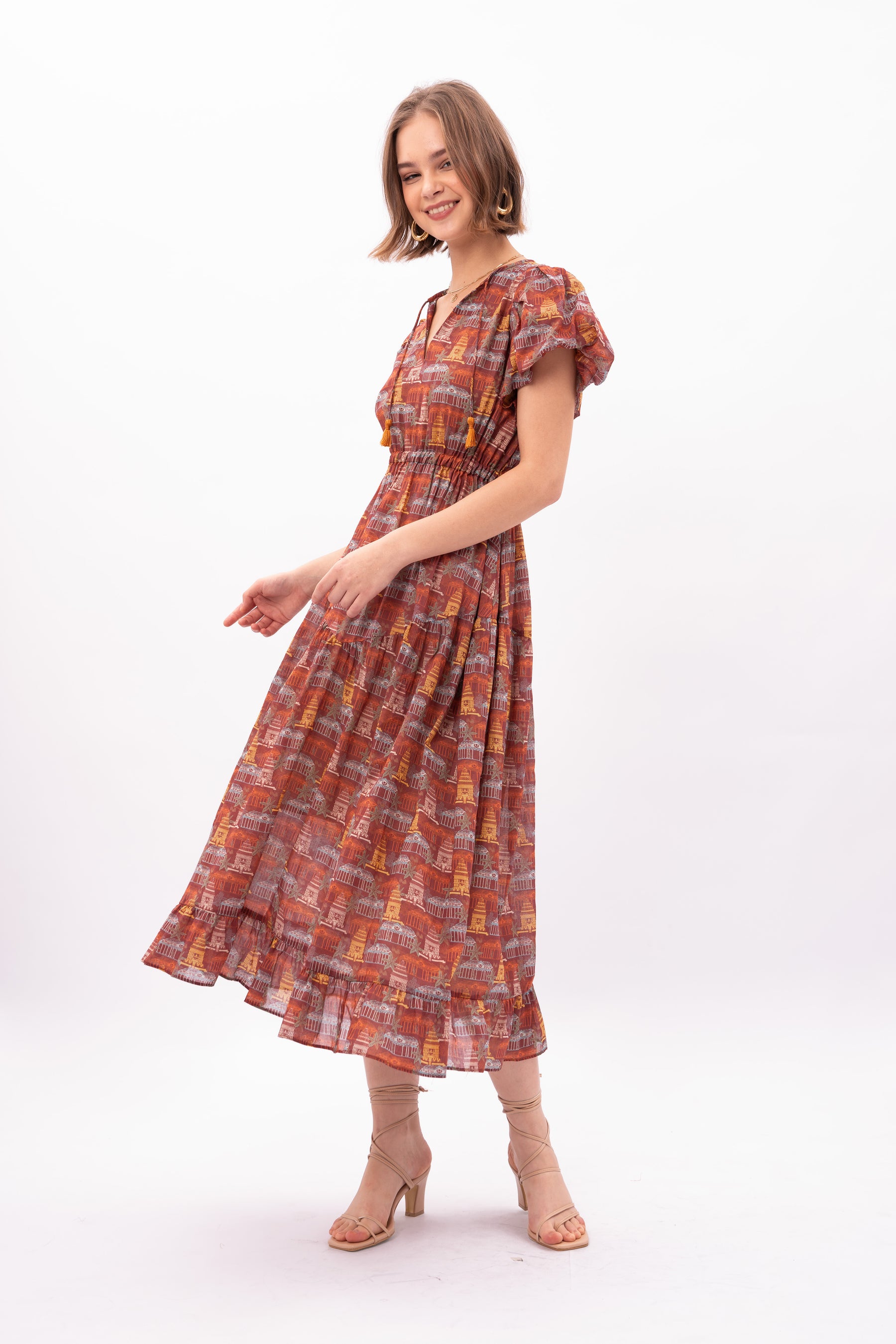 RUMI Dress in Puri Red