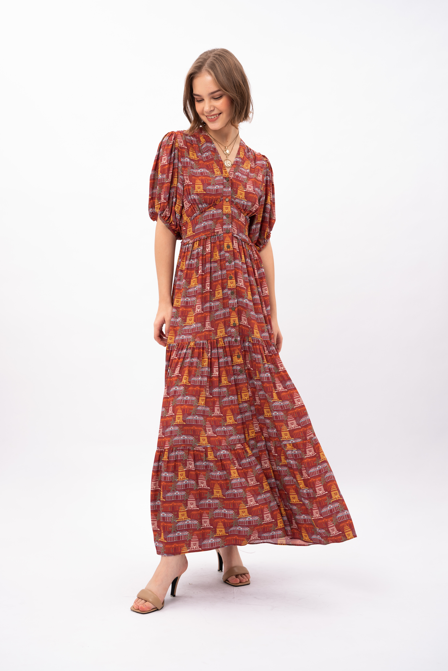 SAGE Dress in Puri Red
