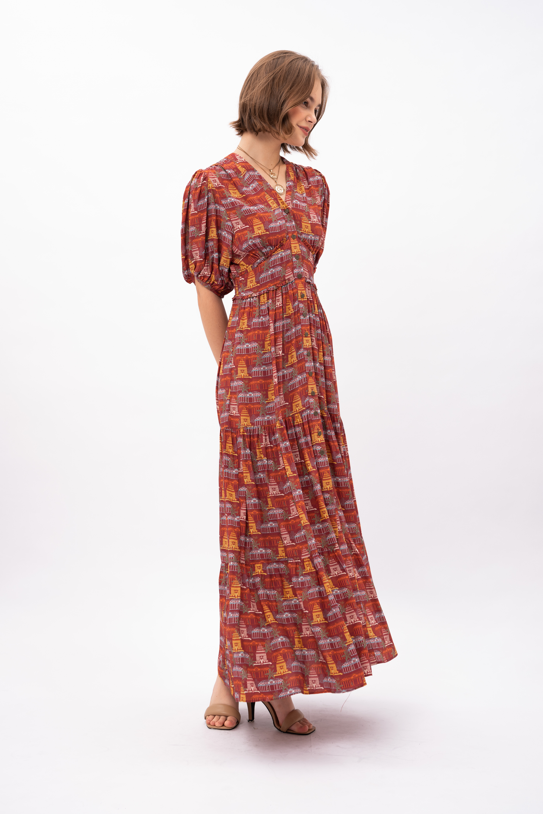 SAGE Dress in Puri Red