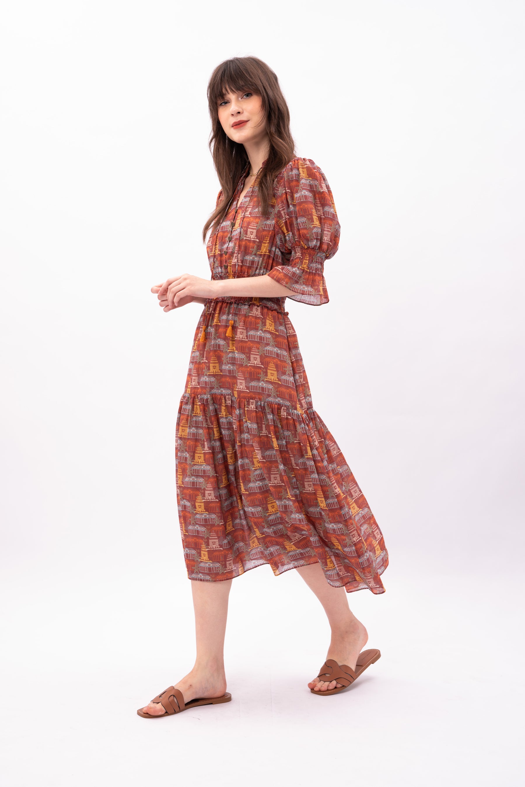 SHEERA Dress in Puri Red