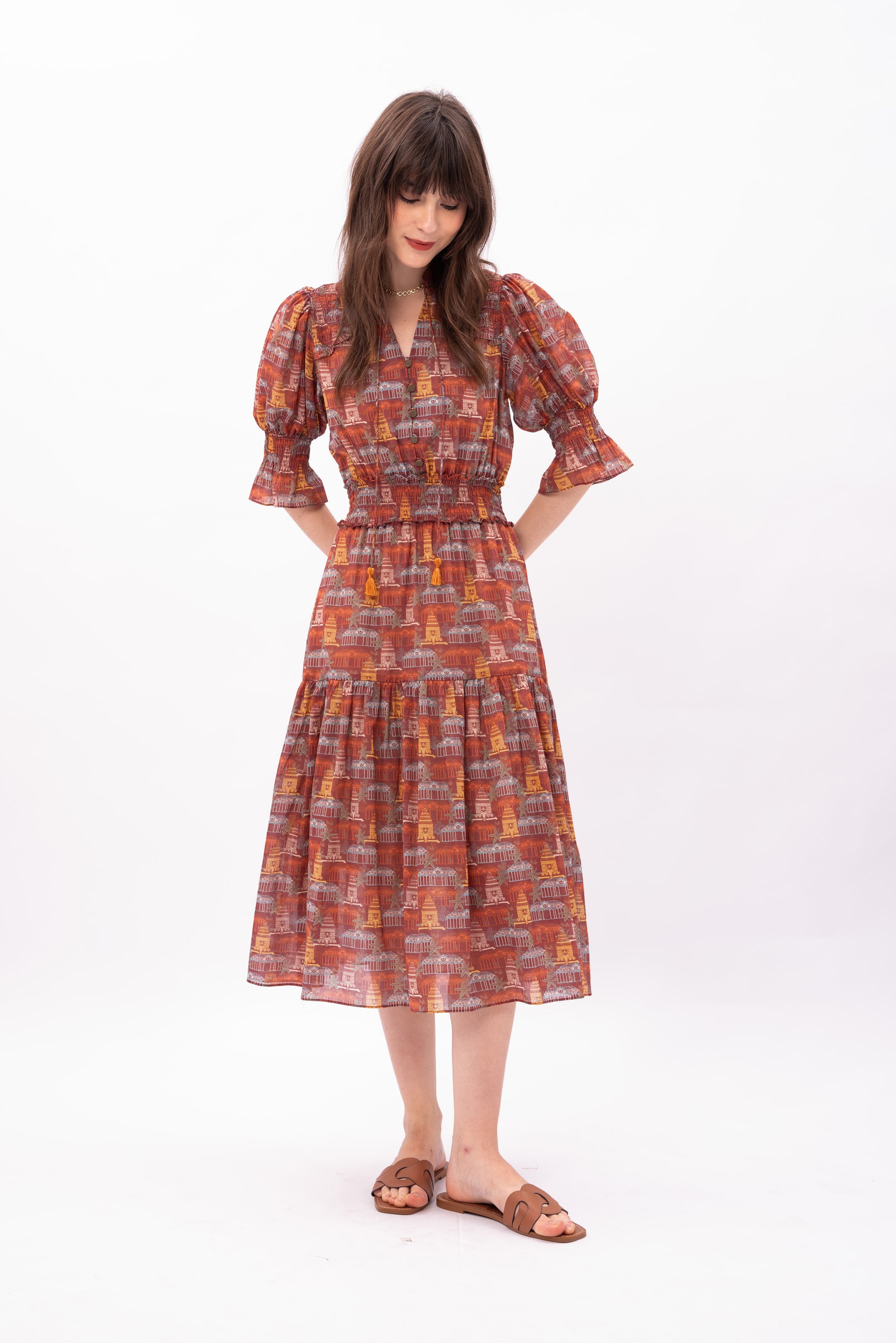 SHEERA Dress in Puri Red
