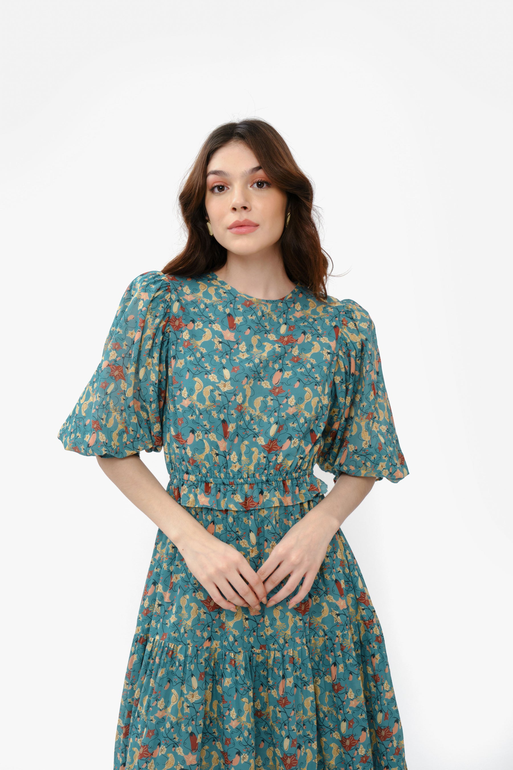SIENNA Dress in Blue Terong
