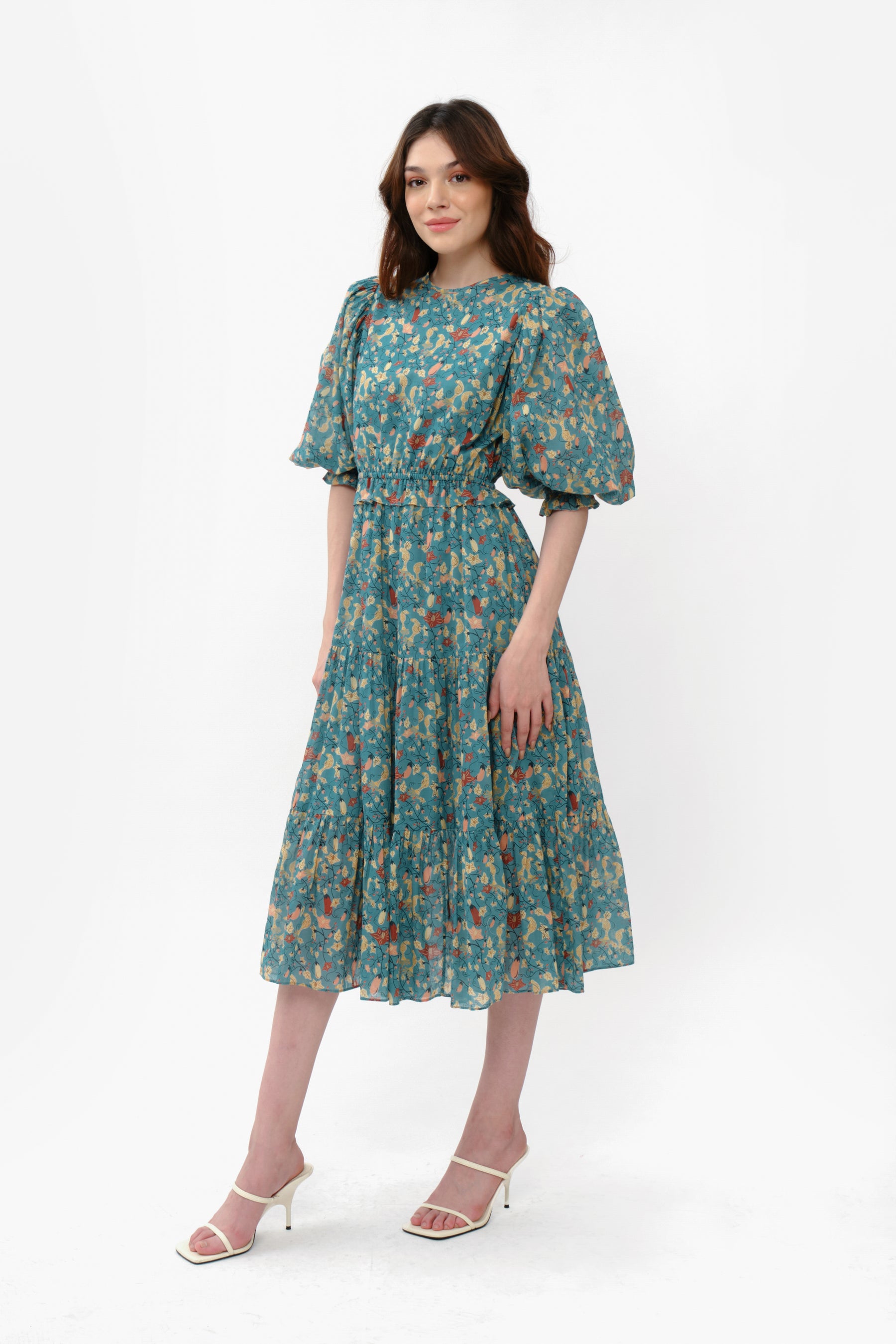 SIENNA Dress in Blue Terong
