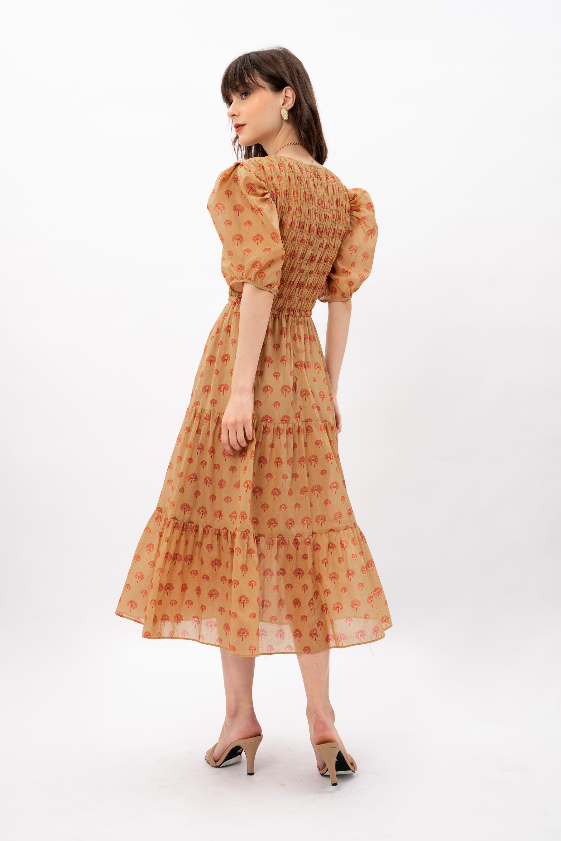 SOLARA Dress in Banyan Gold