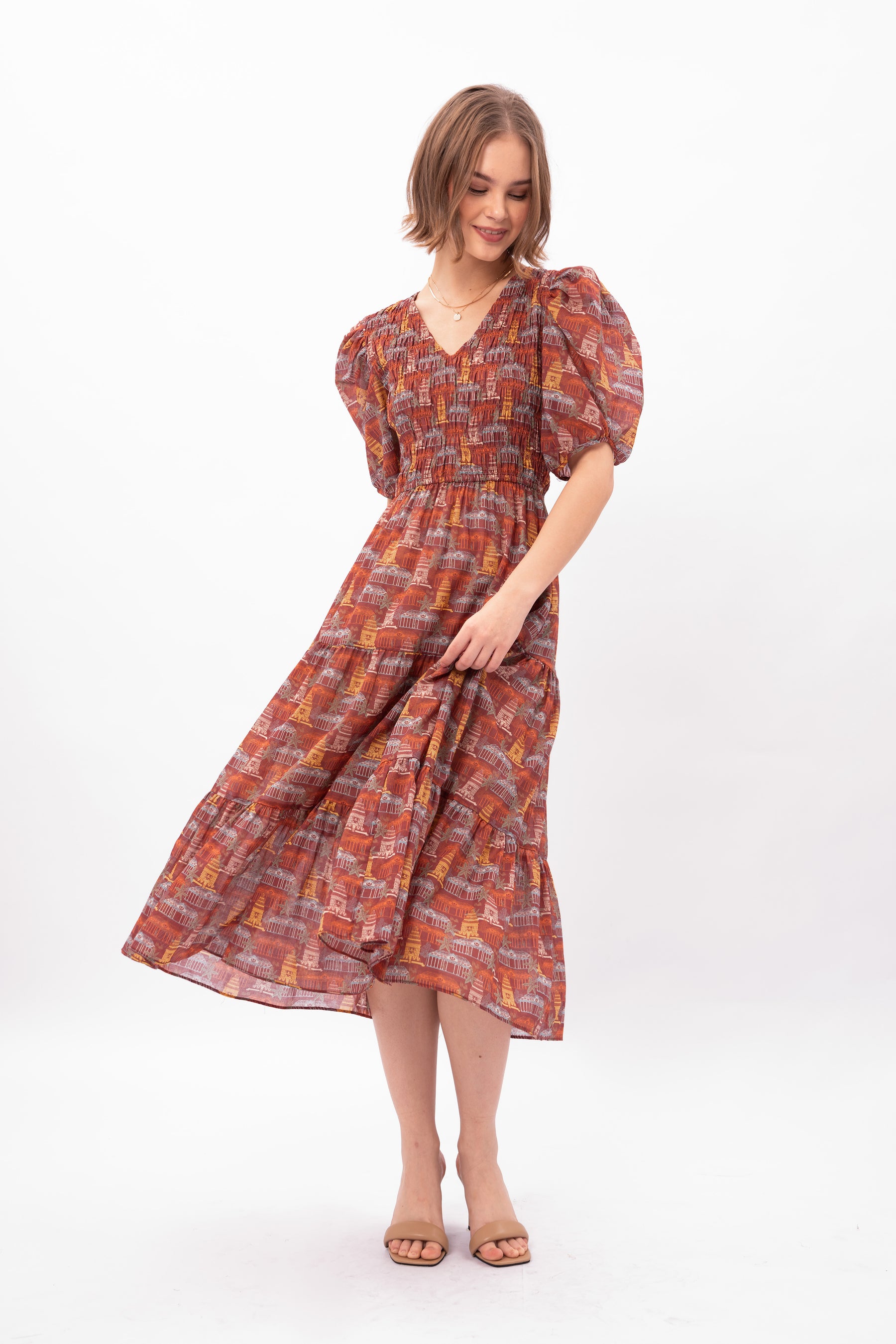 SOLARA Dress in Puri Red