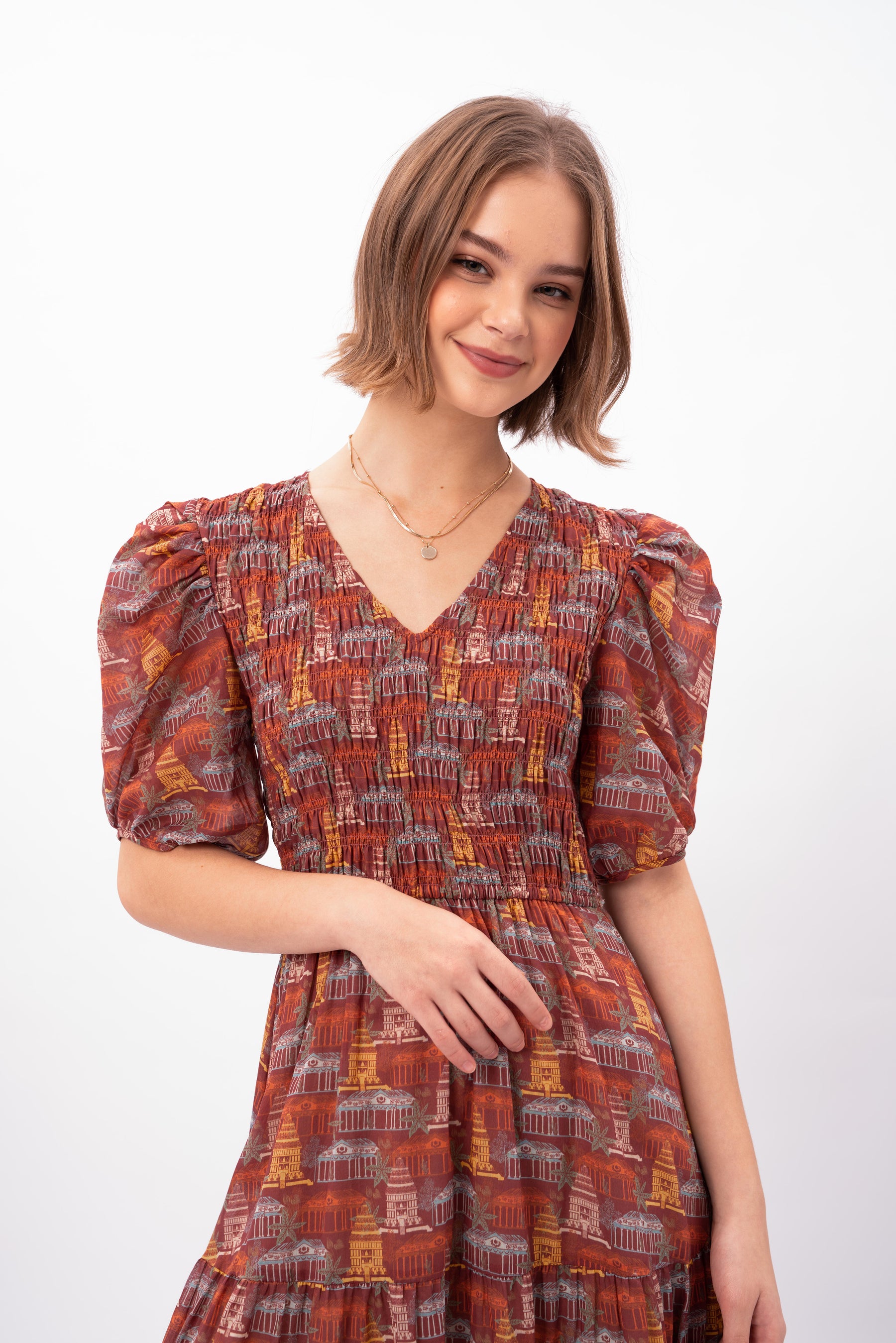SOLARA Dress in Puri Red