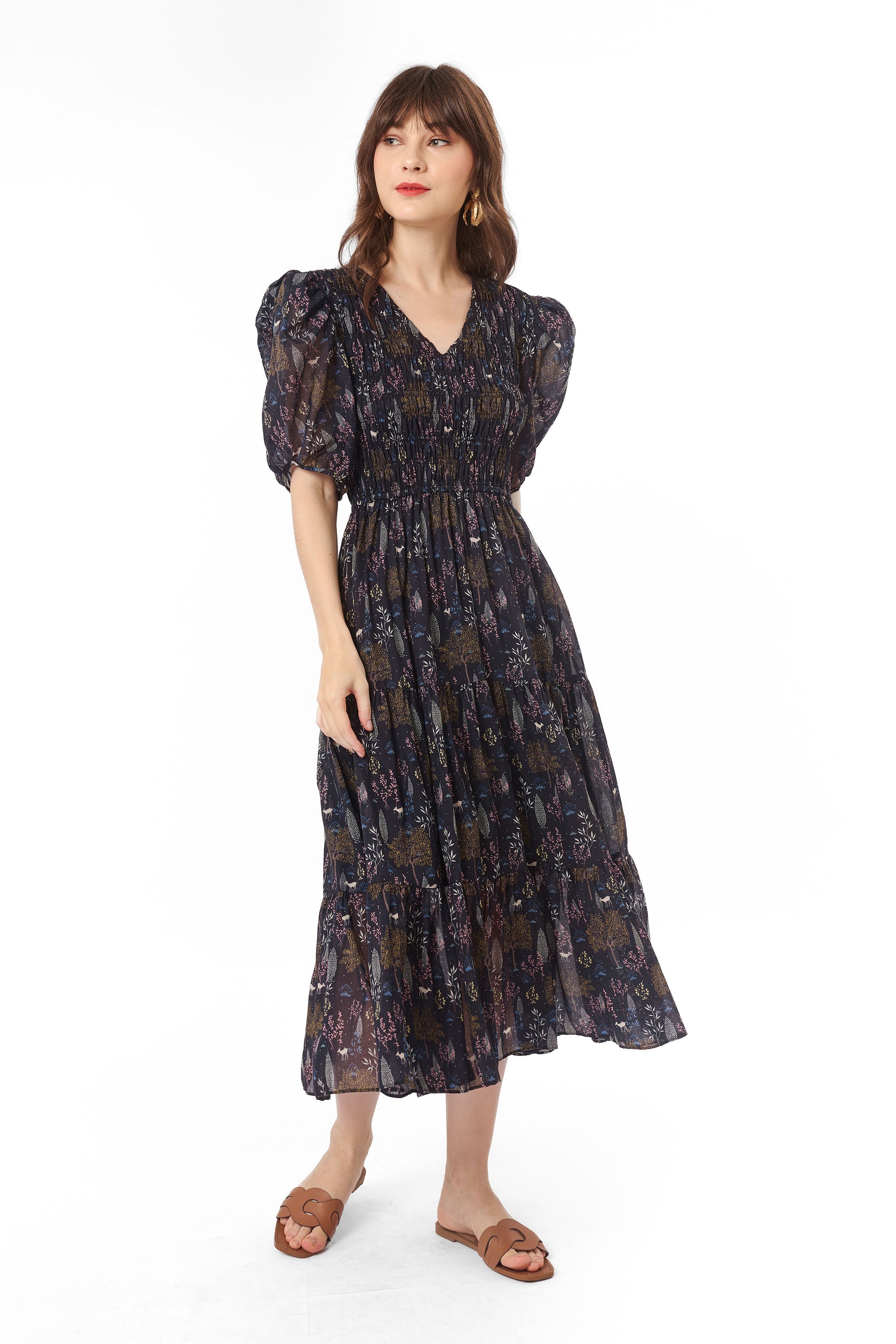 SOLARA Dress in Taman Black