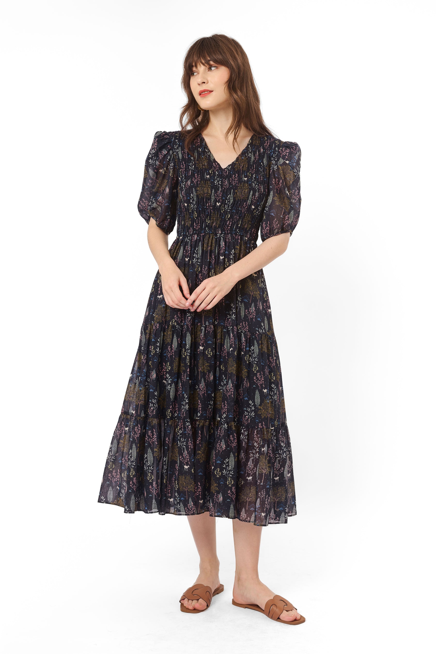 SOLARA Dress in Taman Black