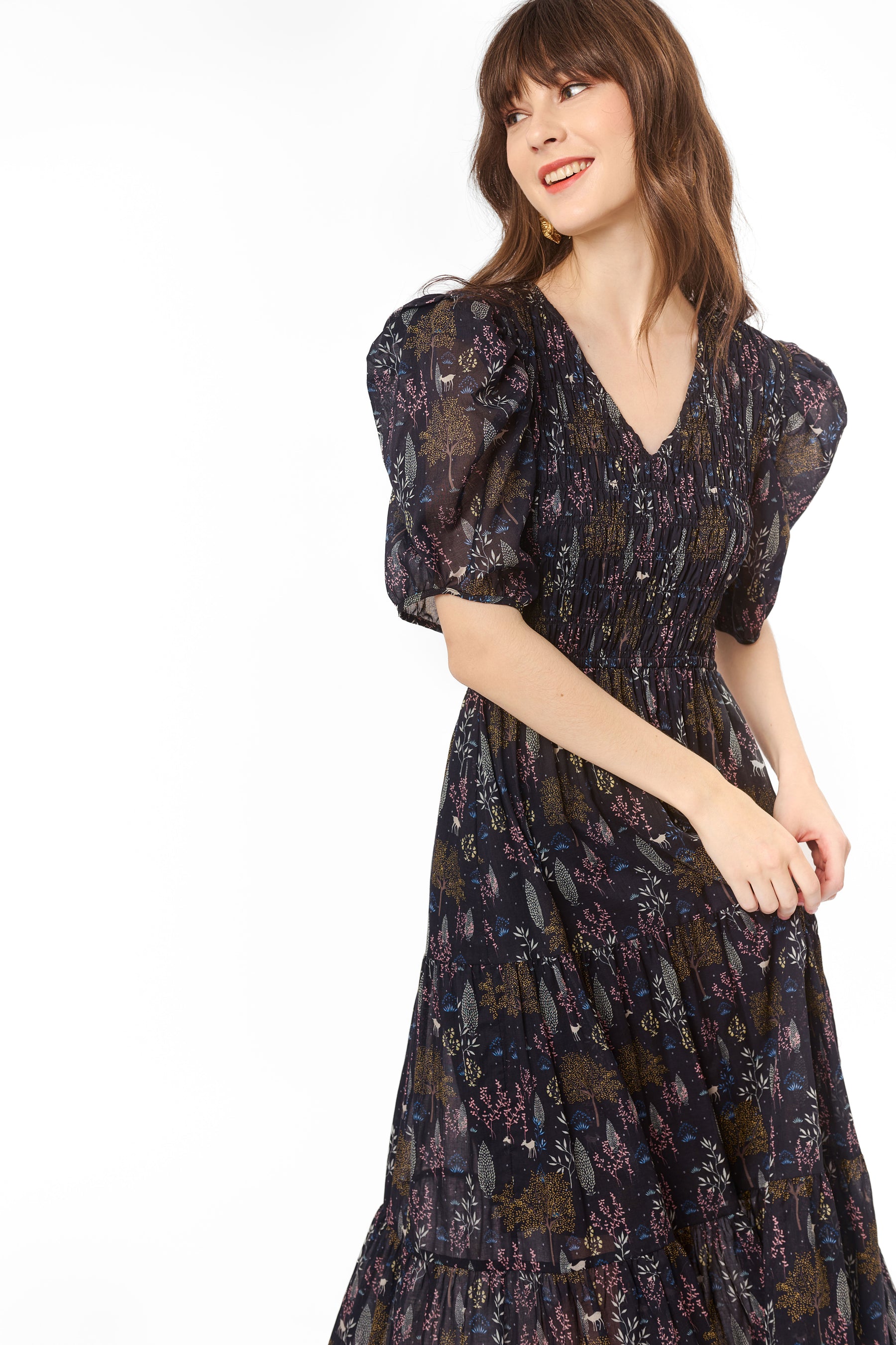 SOLARA Dress in Taman Black