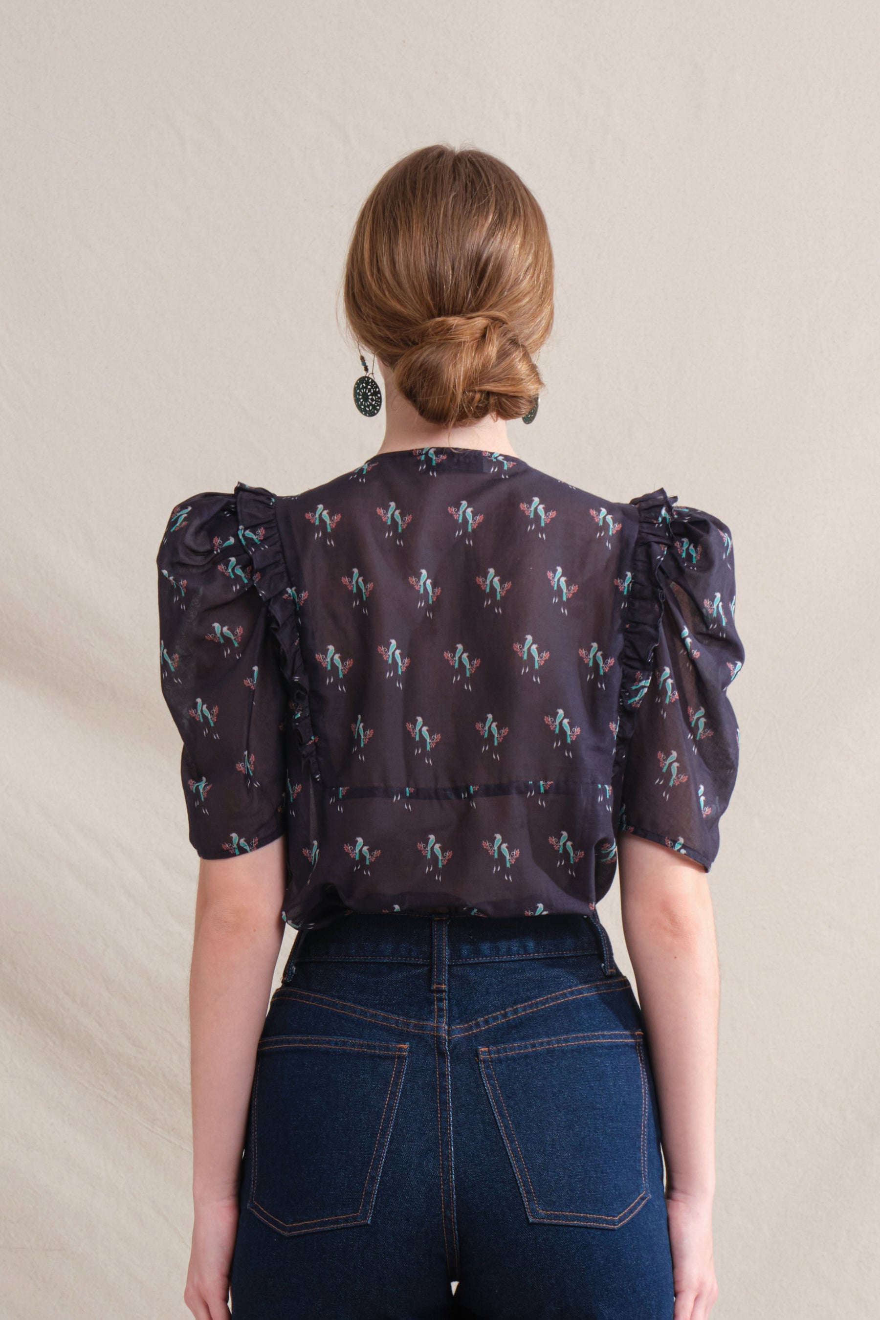 TAMI Top in Black Murai