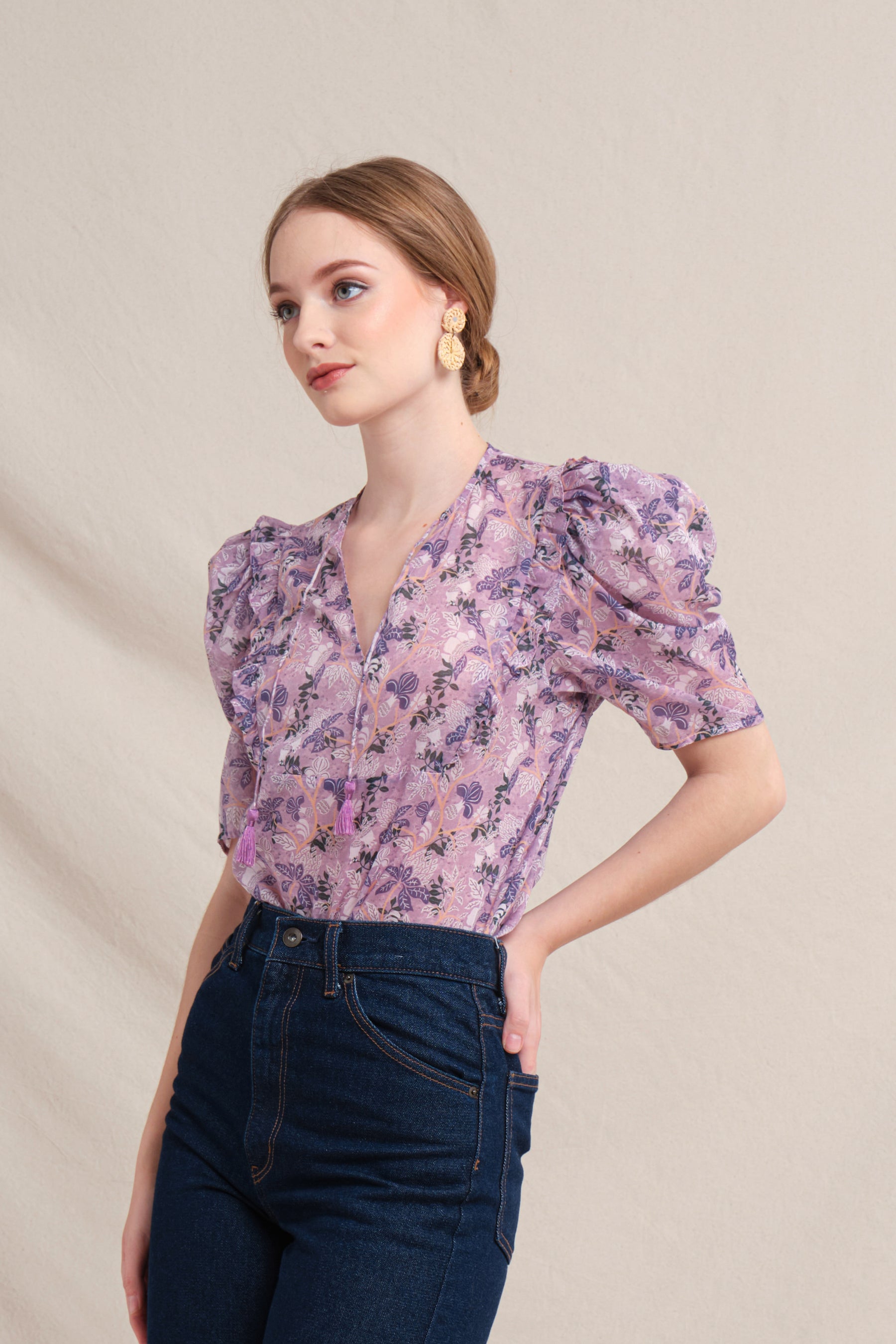 TAMI Top in Lavender Ashar