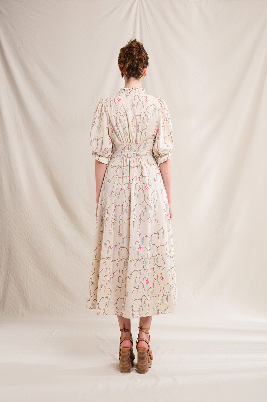 TINA Dress in Beige Lada