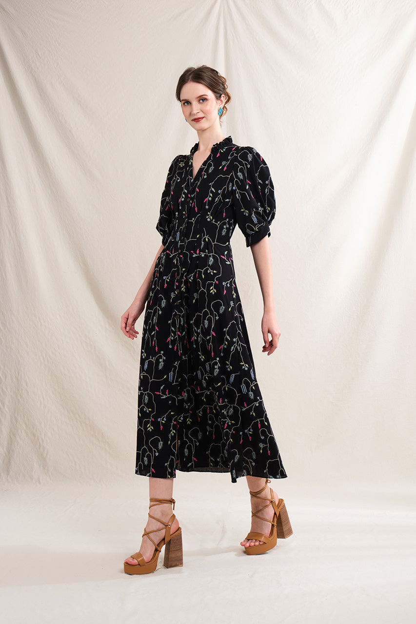 TINA Dress in Black Lada