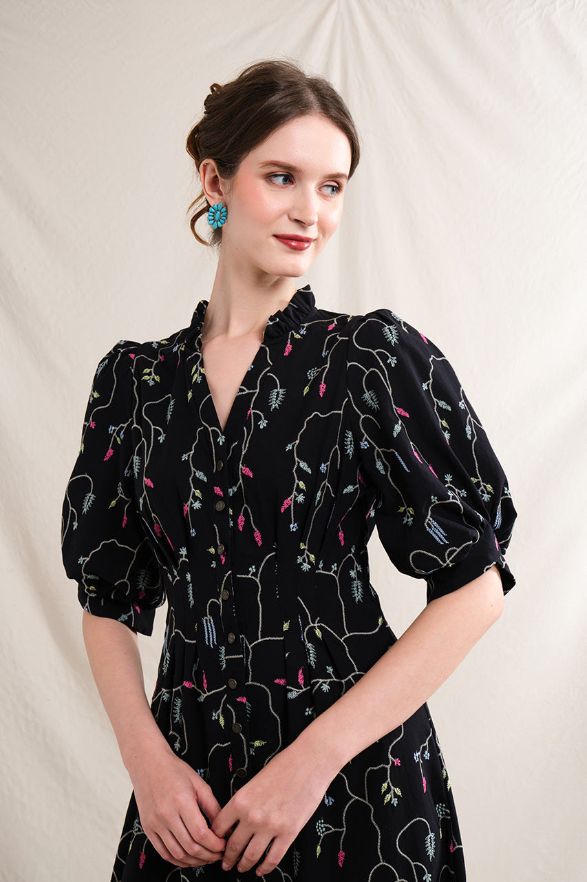 TINA Dress in Black Lada