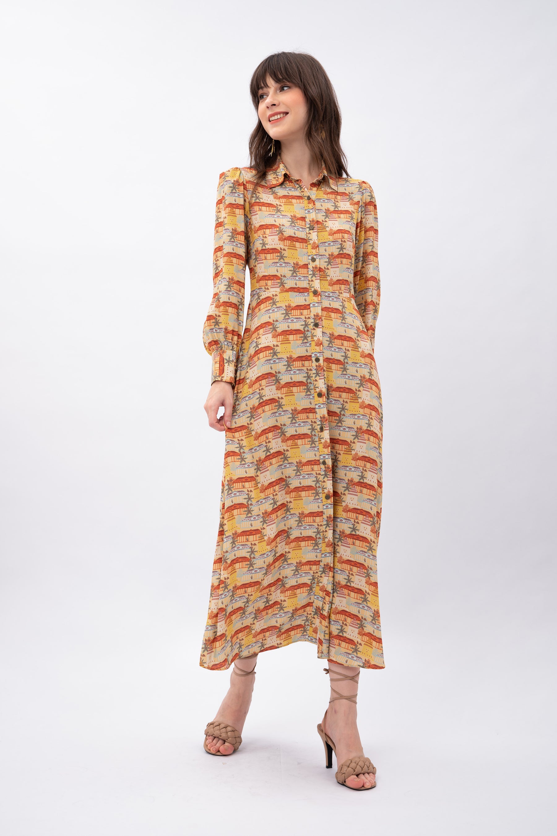 UMA Dress in Puri Gold