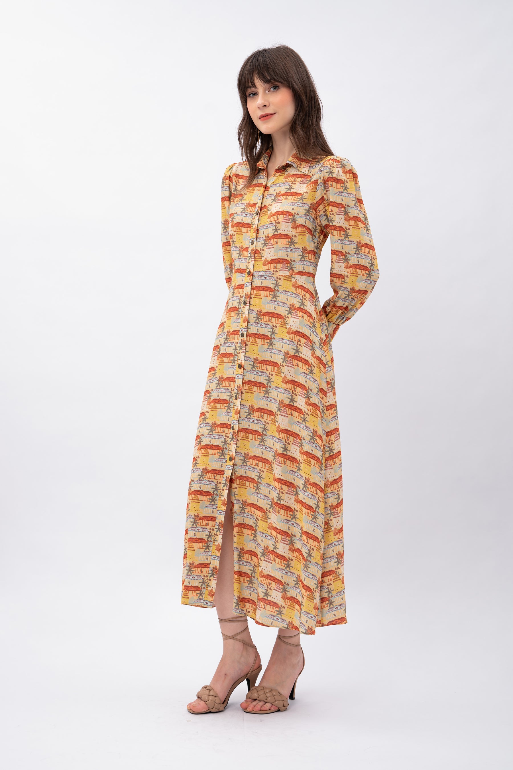 UMA Dress in Puri Gold