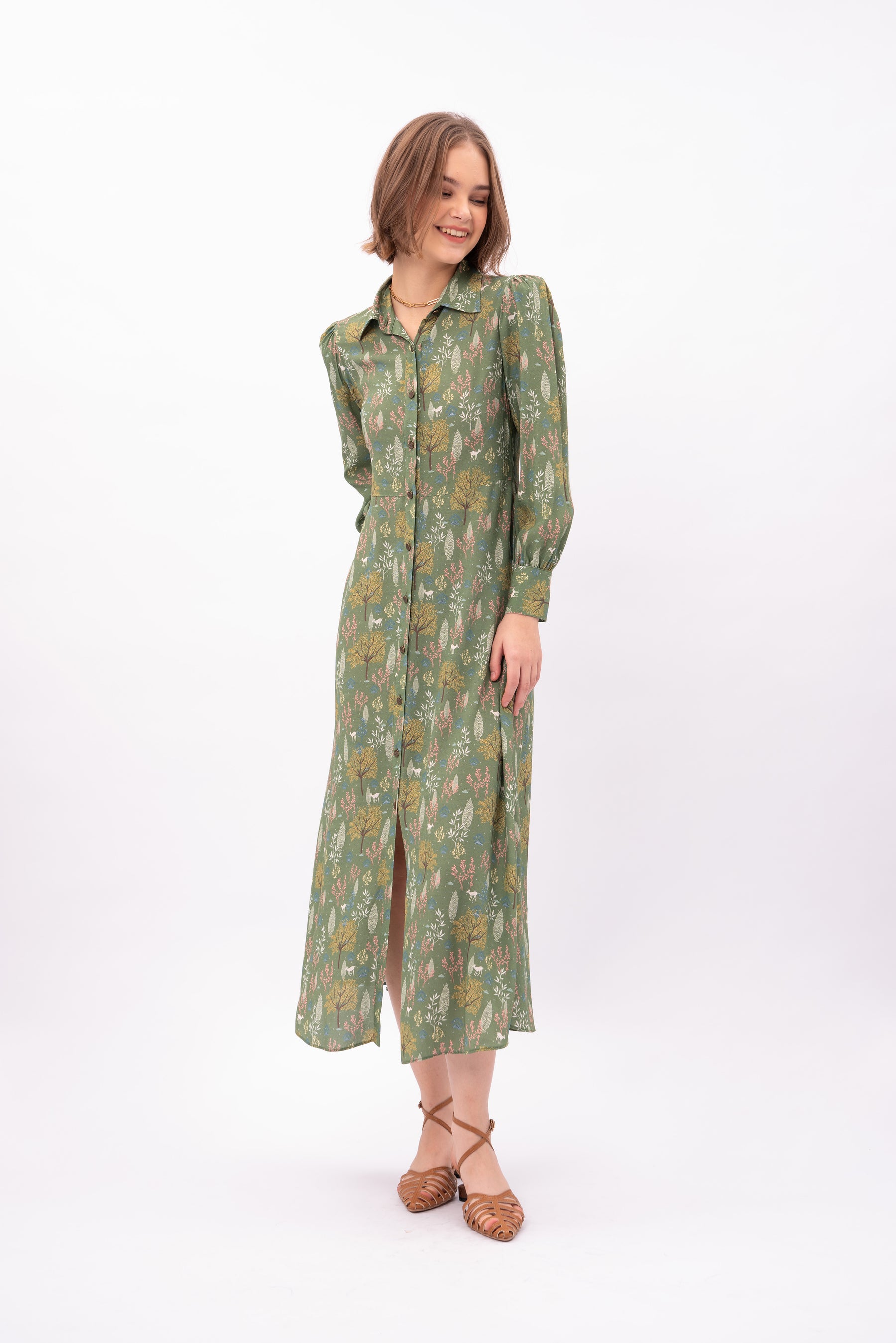 UMA Dress in Taman Green