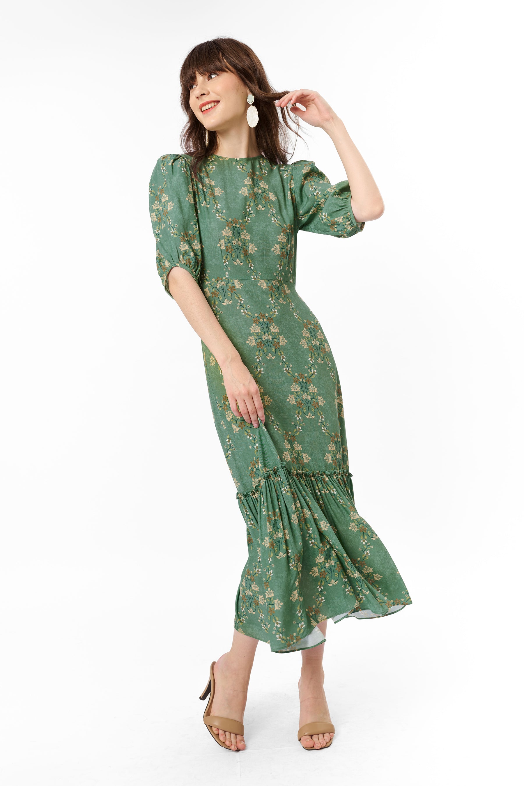 VARAYA Dress in Sulur Mint