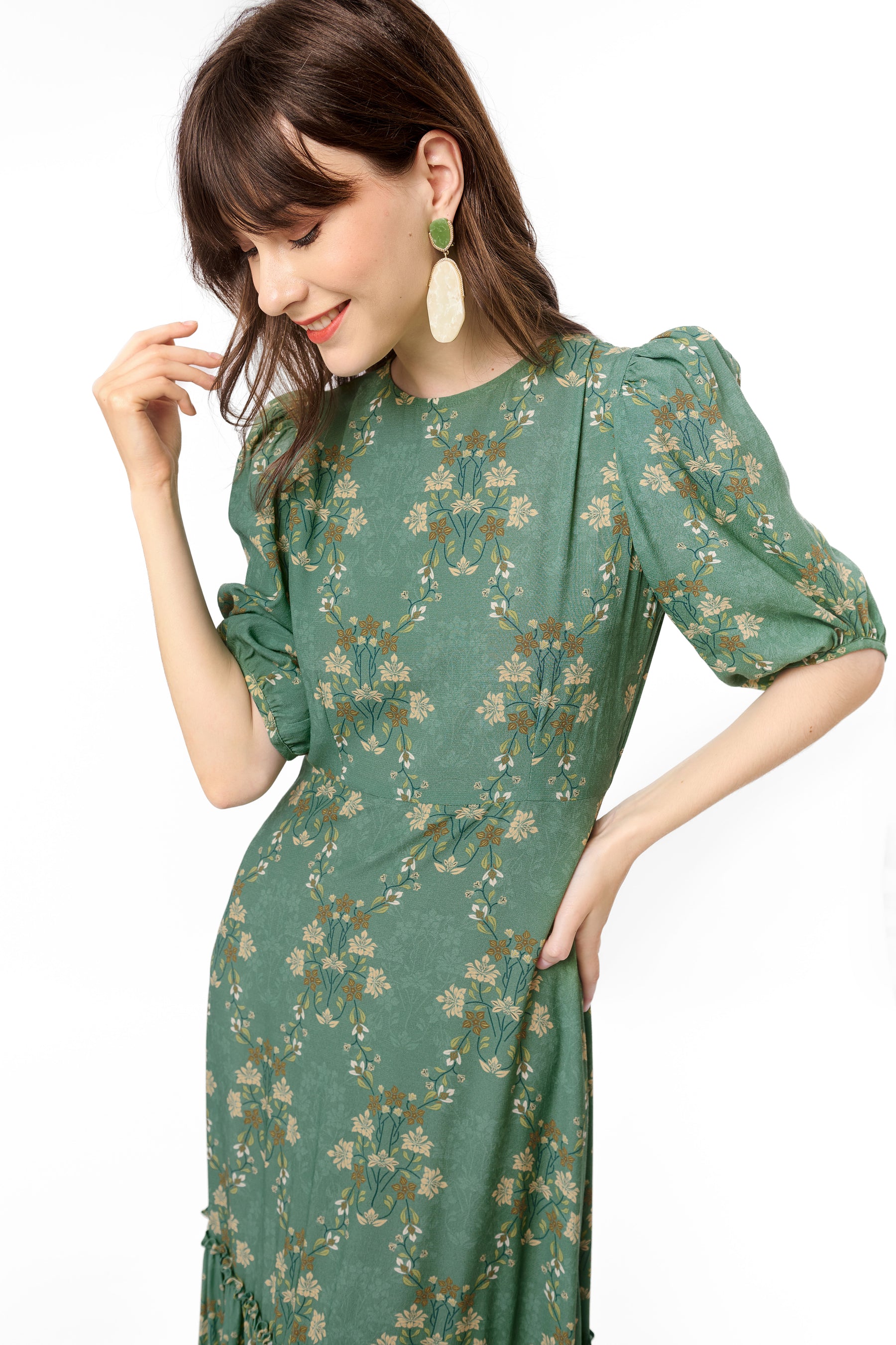 VARAYA Dress in Sulur Mint